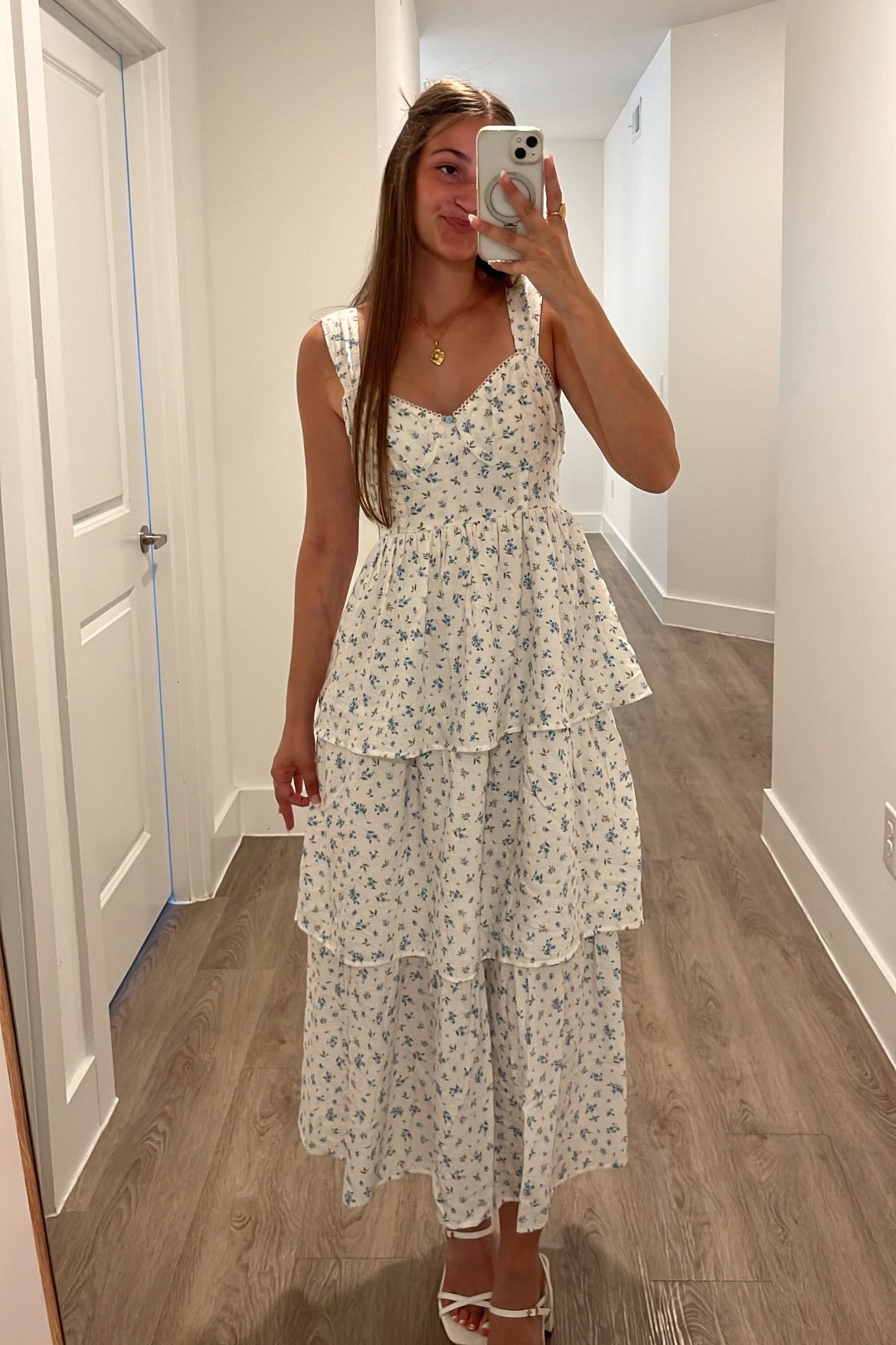 Flirty in Florals Tiered Dress
