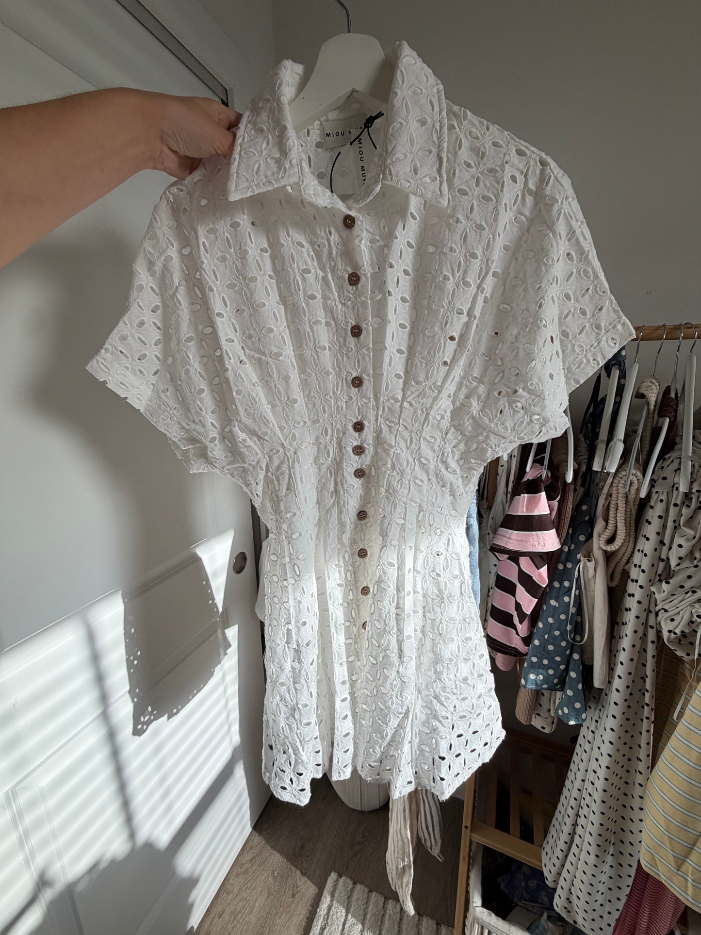 White Eyelet Dress
