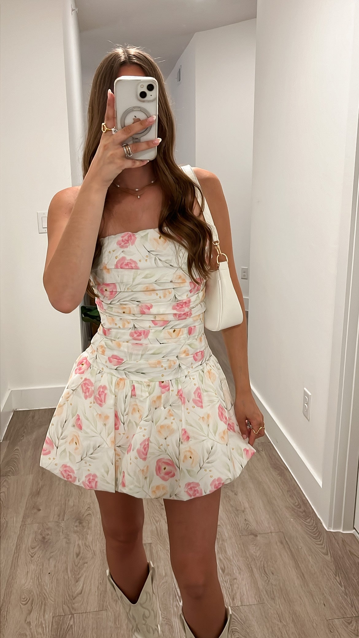 Blossom Bubble Skirt Dress