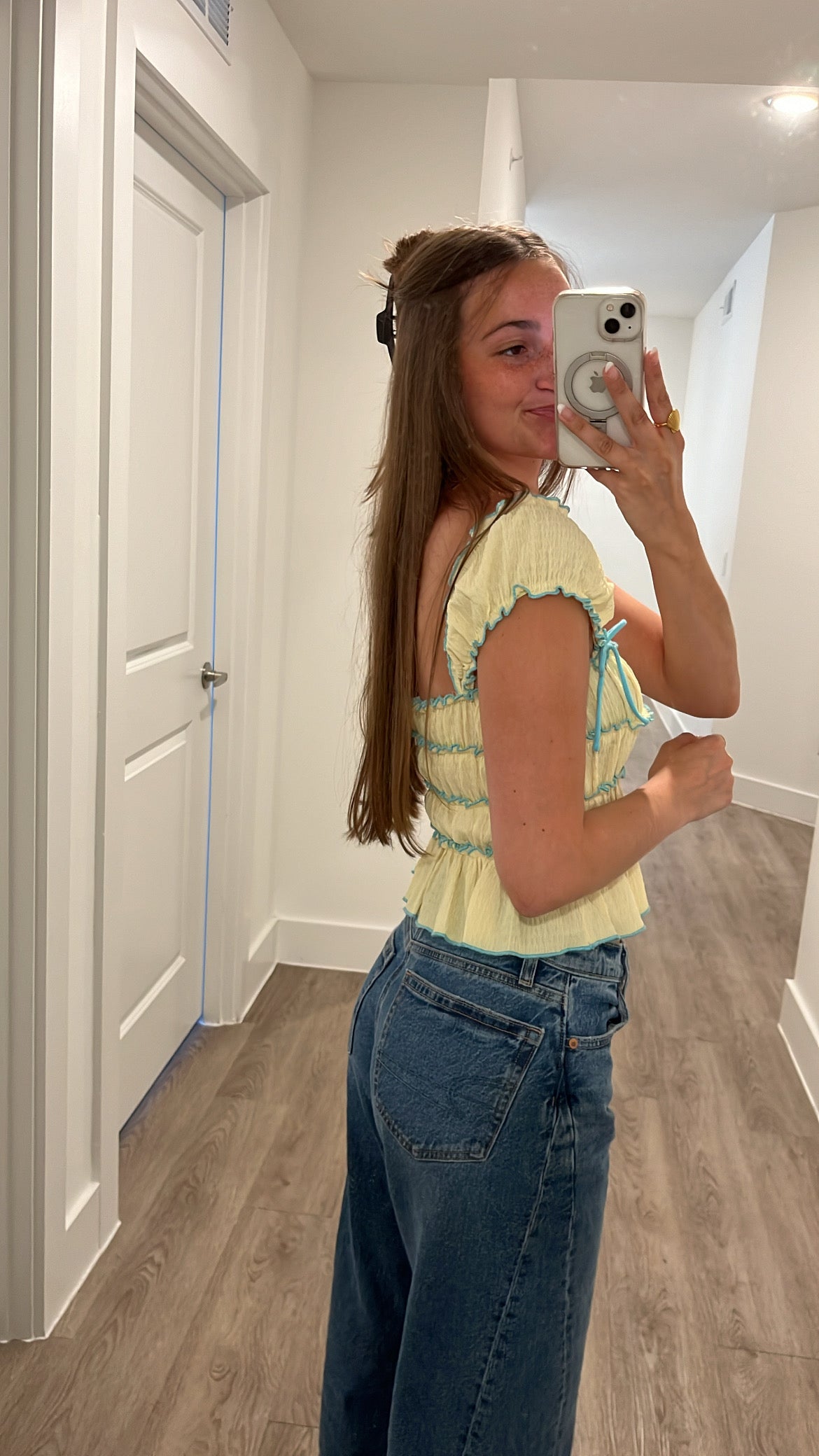 Sweet Lemon Ruffle Top
