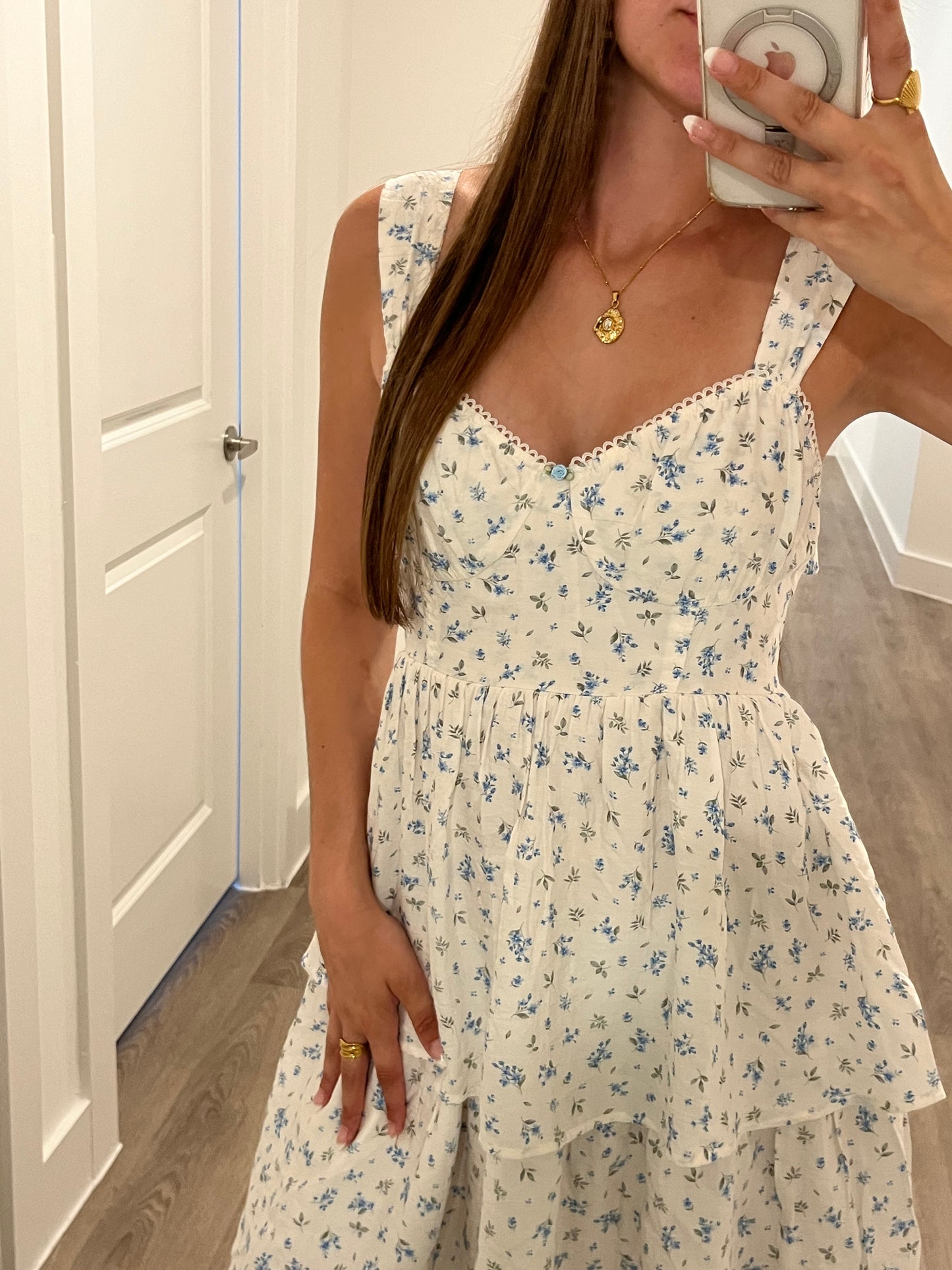 Flirty in Florals Tiered Dress