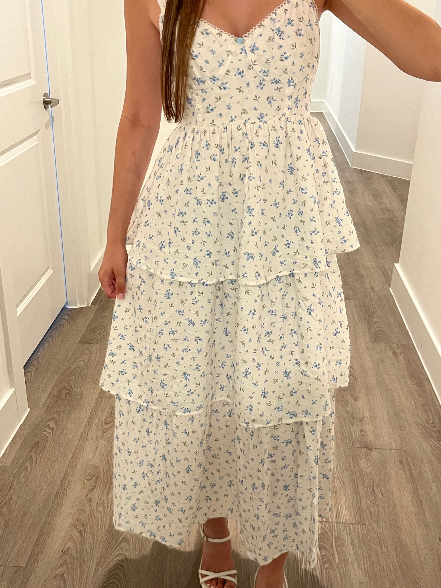 Flirty in Florals Tiered Dress