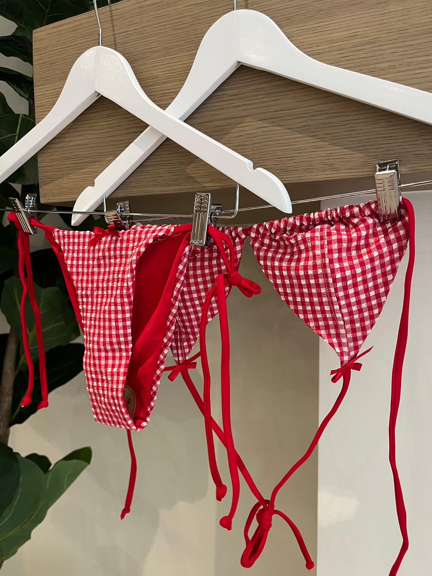 Cherry Gingham Bikini Set