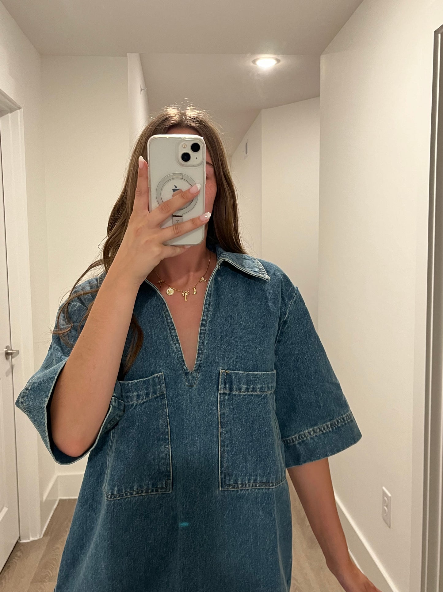 Denim Pocket Dress