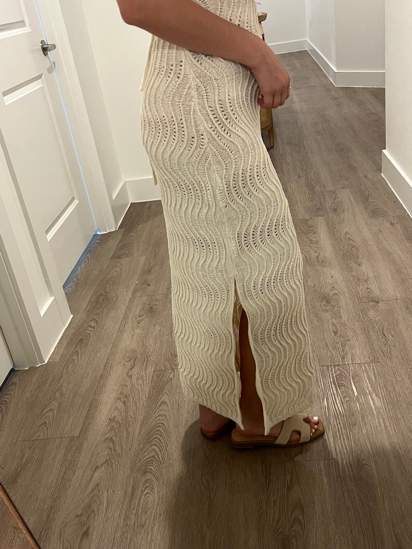 Sunlit Crochet Maxi Dress