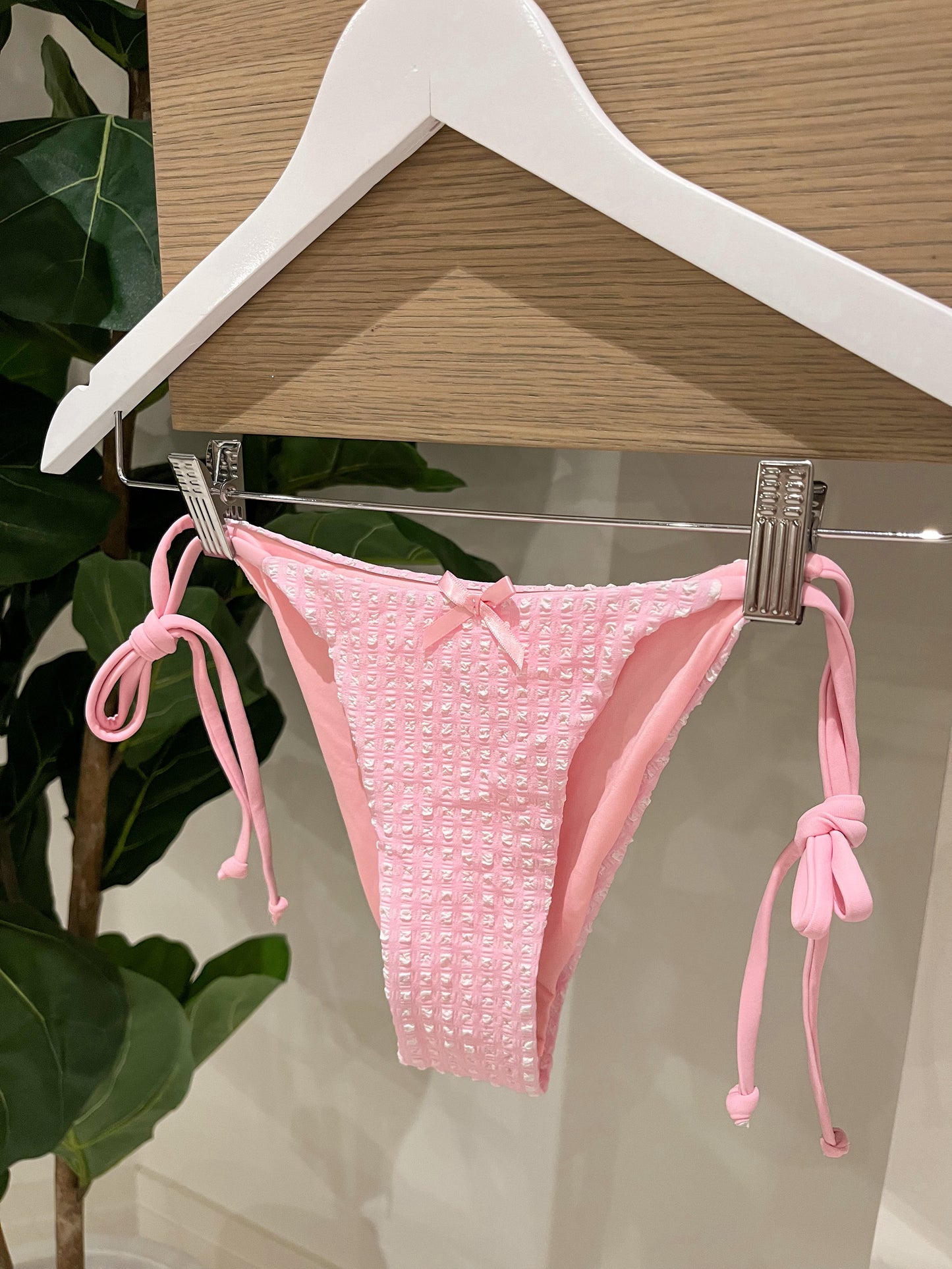 Baby Pink Gingham Set