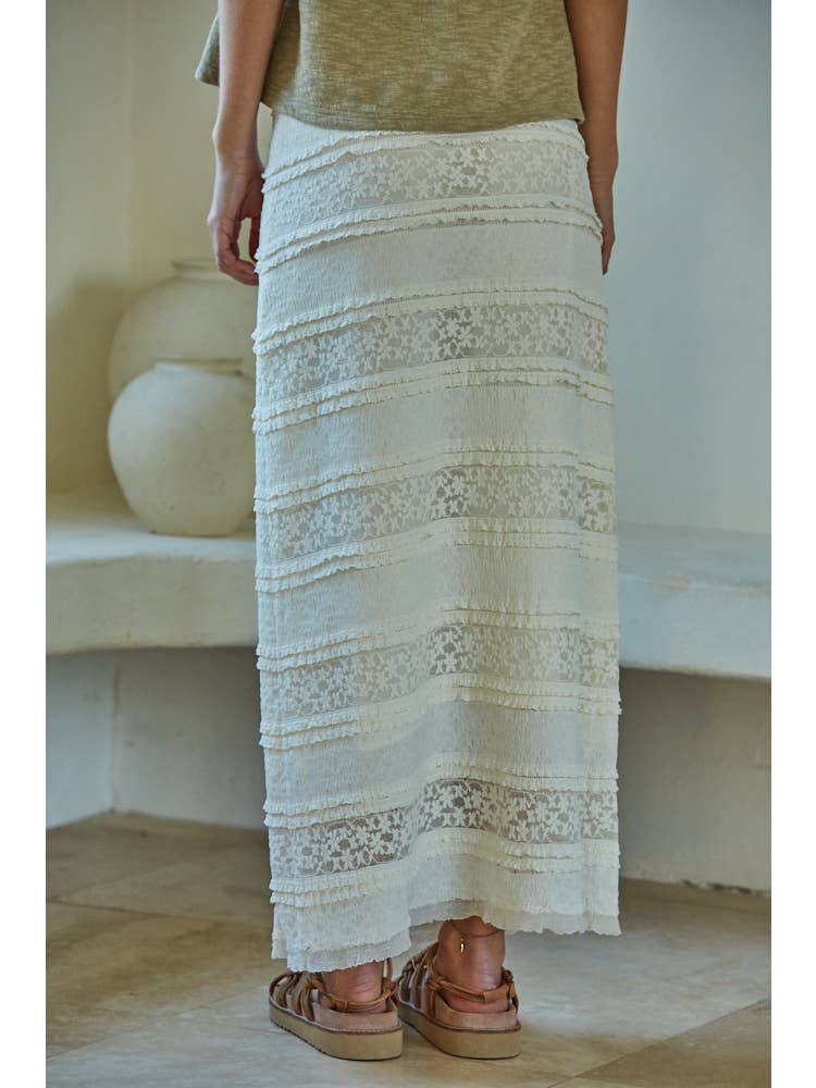 Harbor Lace Midi Skirt