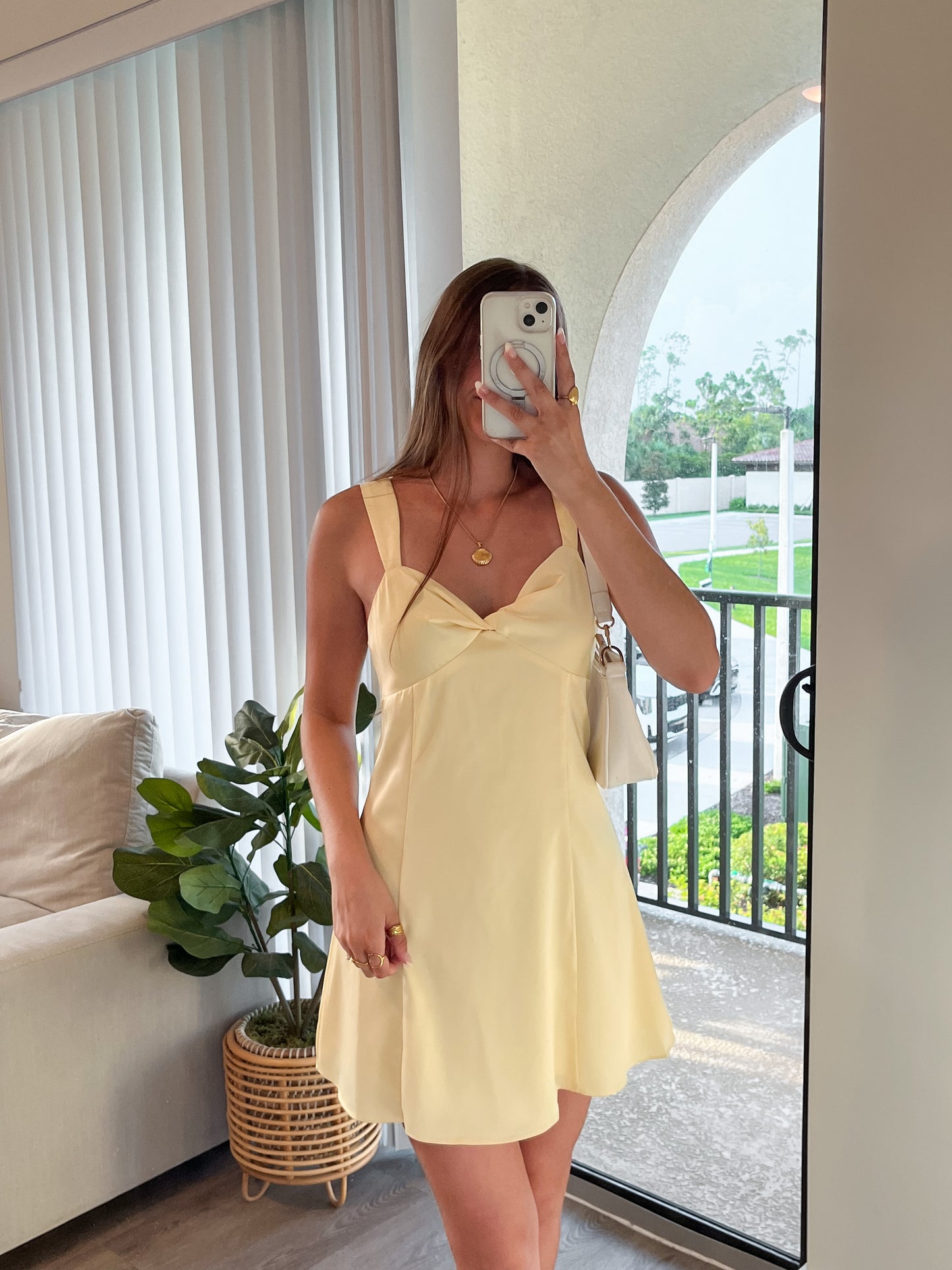 Sunbeam Satin Tie-Back Dress
