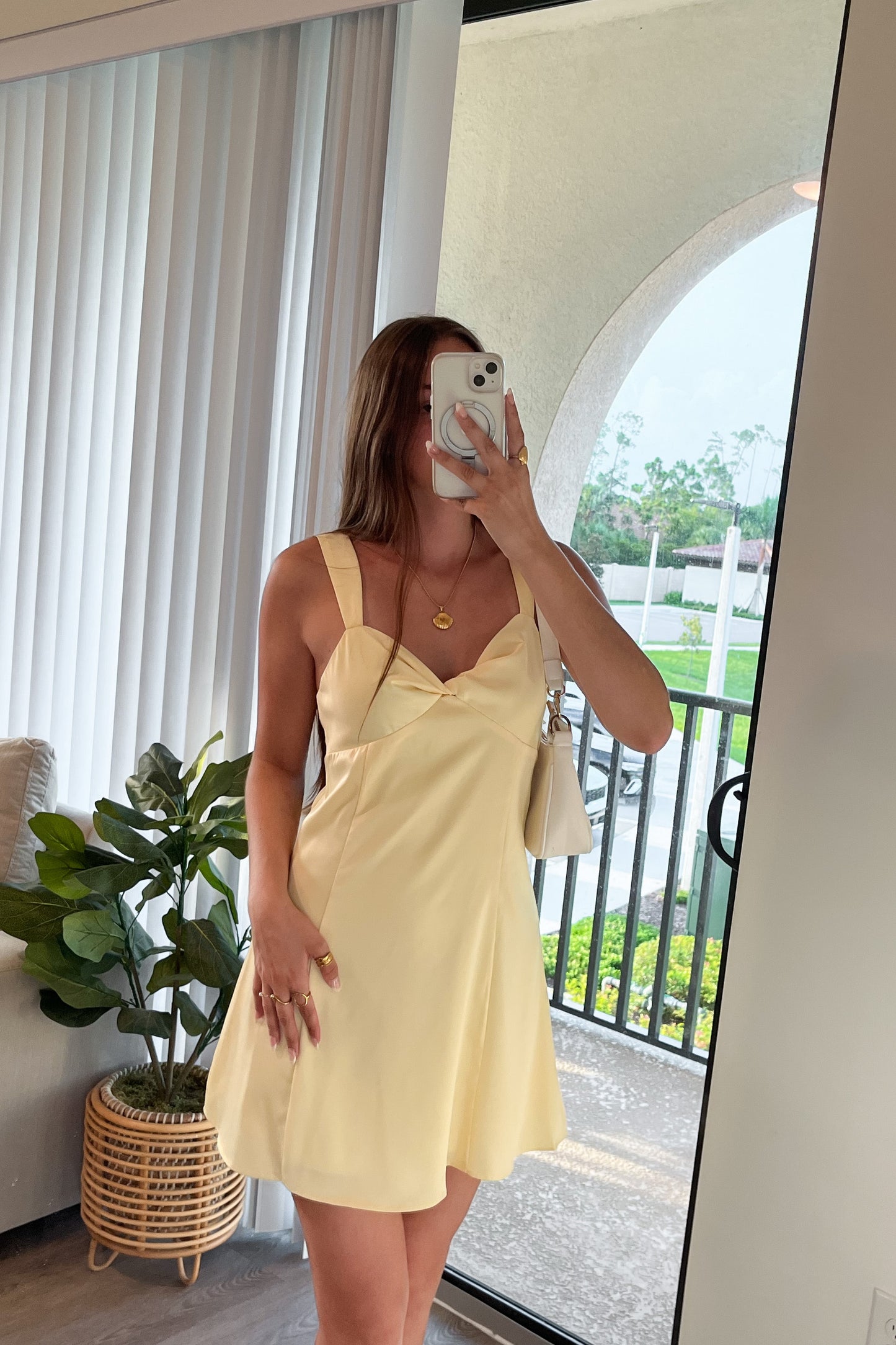 Sunbeam Satin Tie-Back Dress