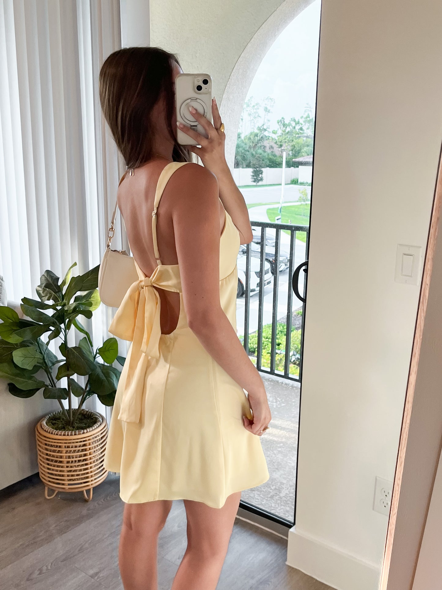 Sunbeam Satin Tie-Back Dress