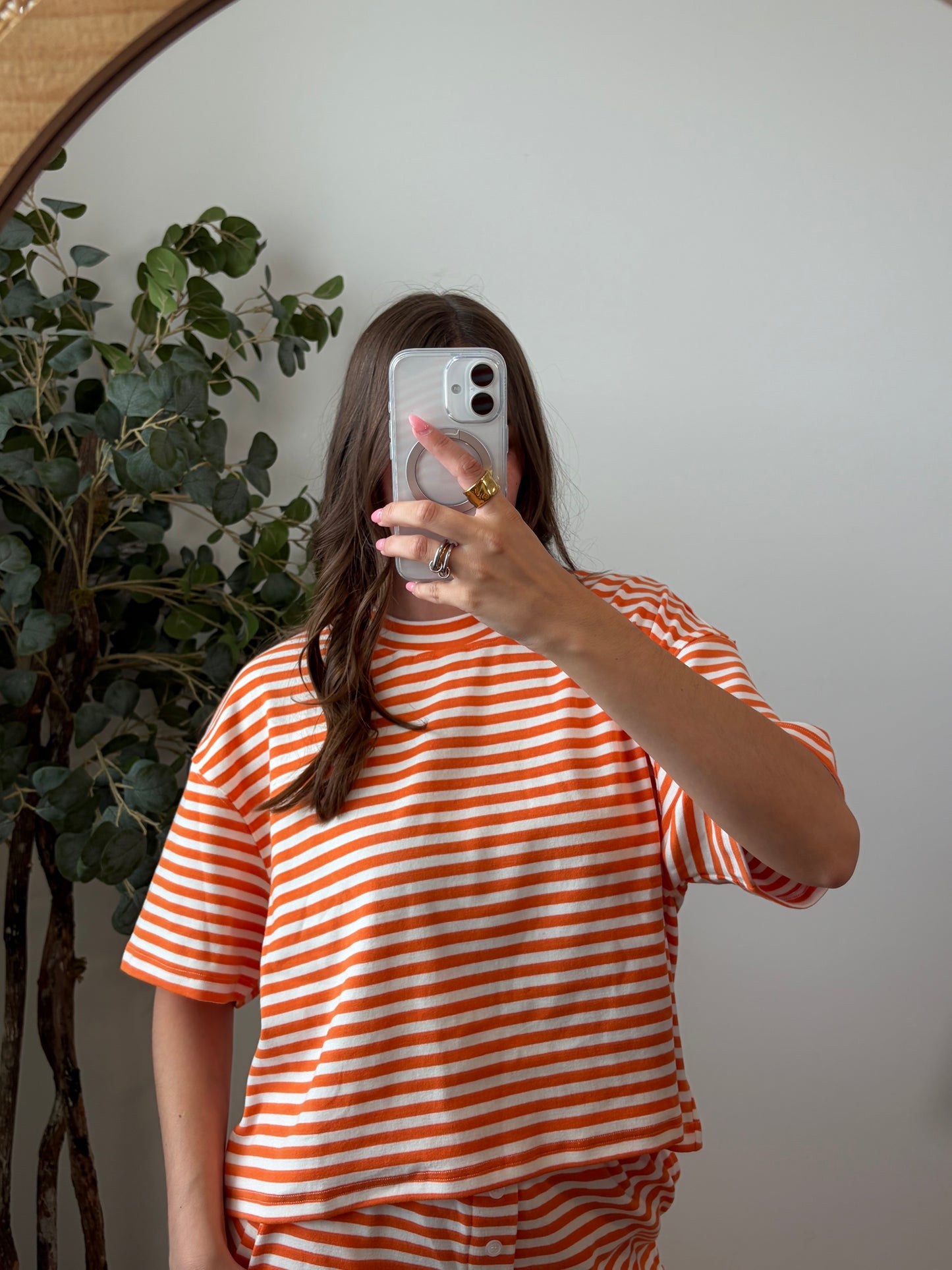 Orangesicle Stripe Set