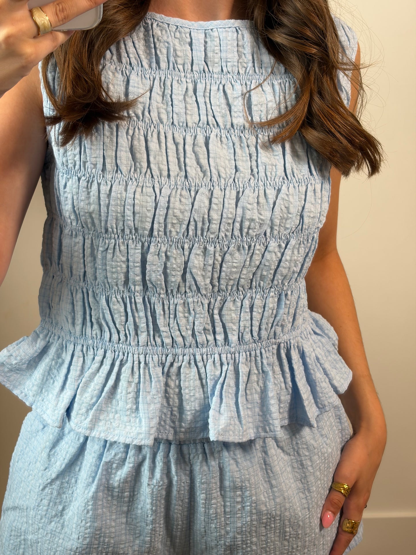 Santorini Gingham Set