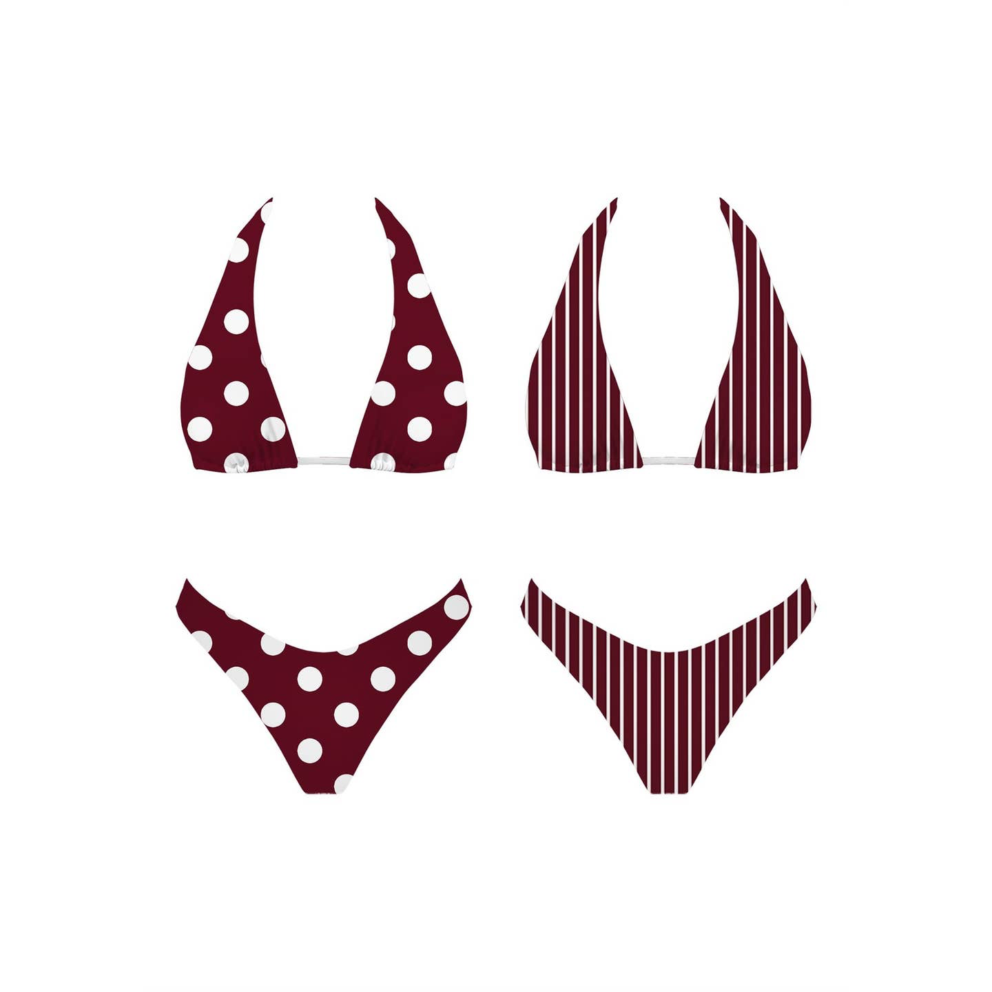 Sangria Reversible Bikini Set