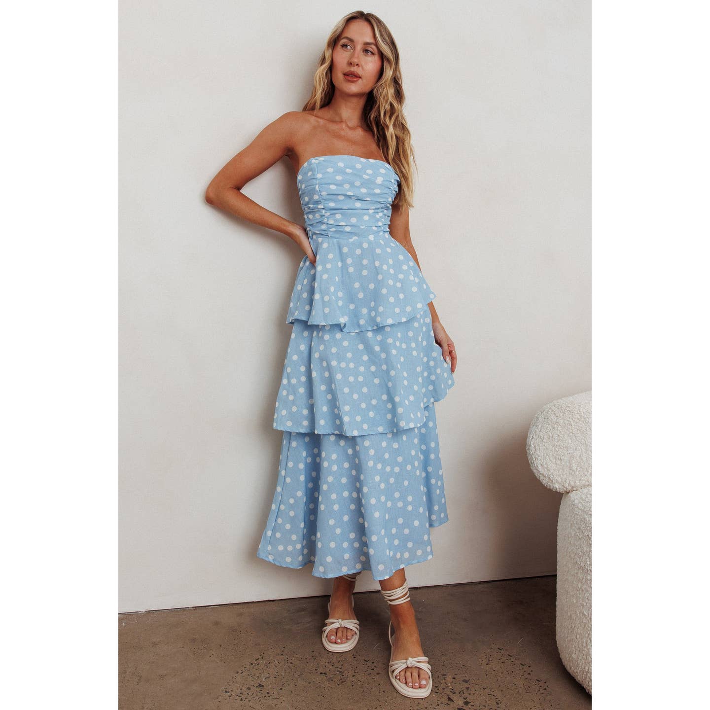 Blue Bliss Dot Dress