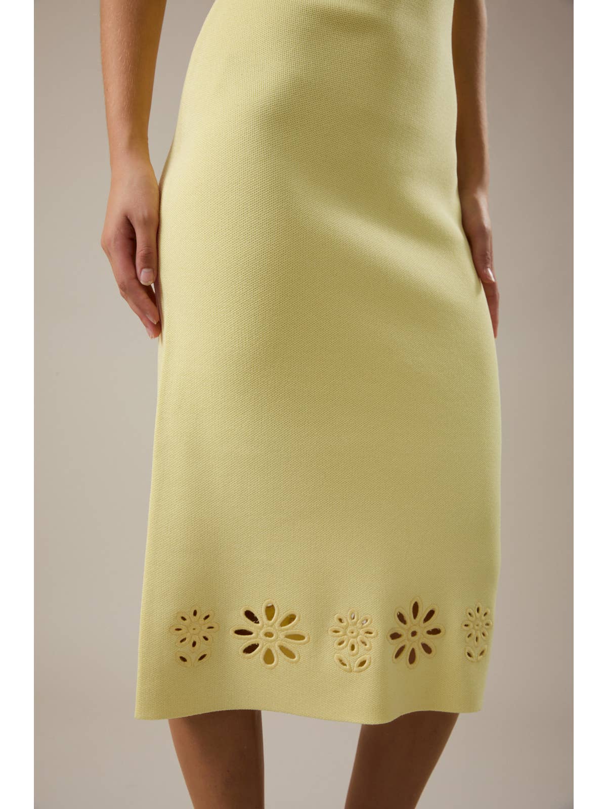 Sunflower Knit Tube Dress