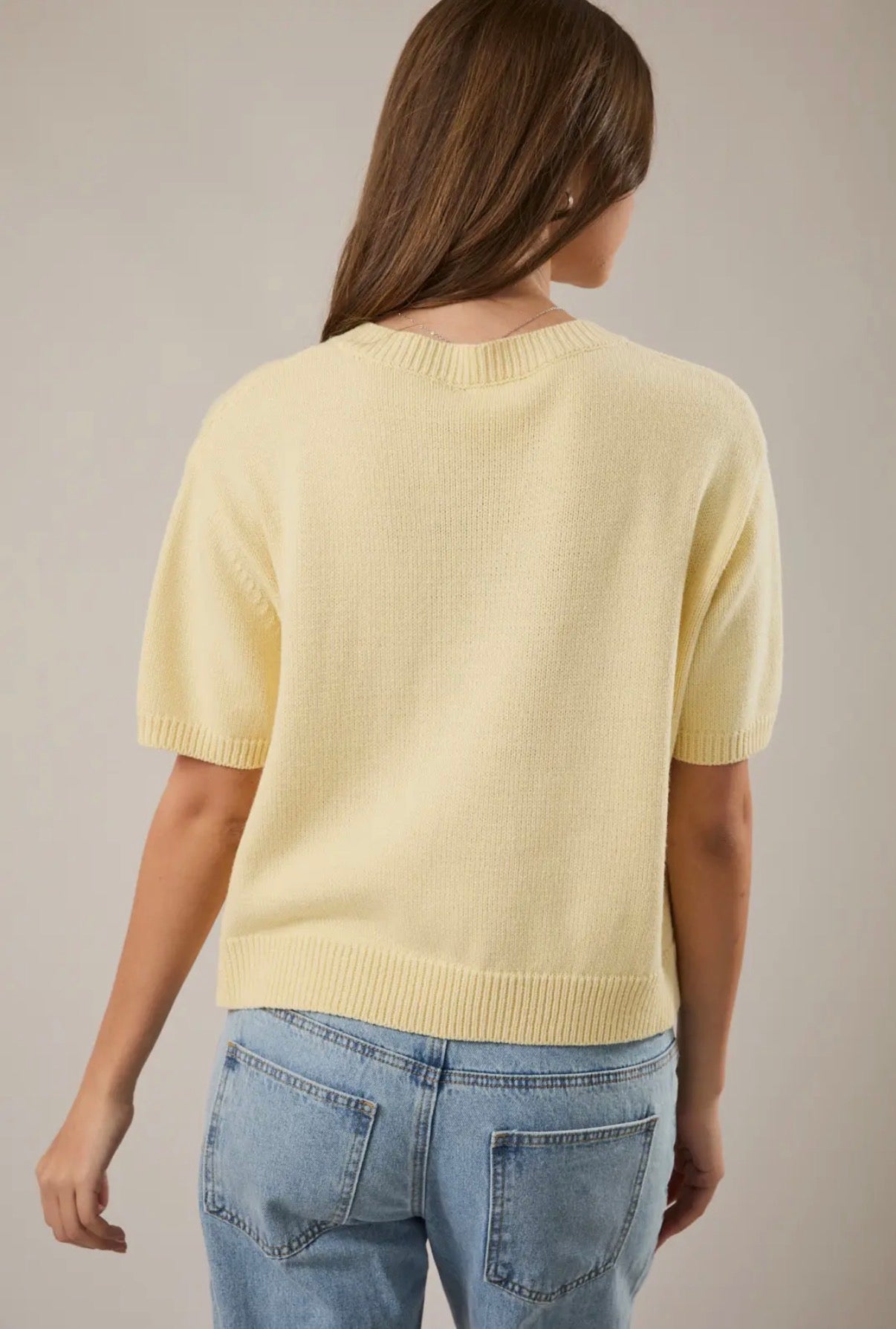 Daisy Days Knit Tee Cardigan