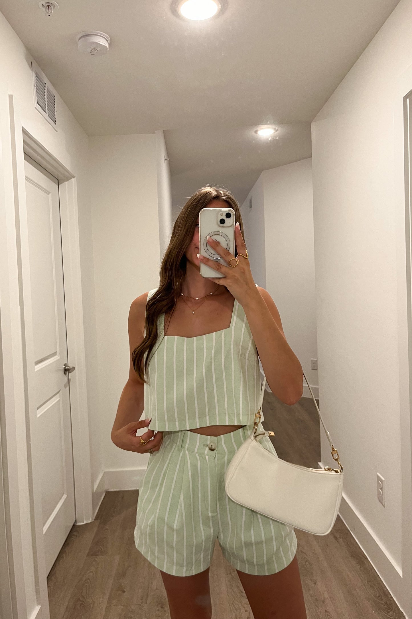 Coconut Lime Stripe Set