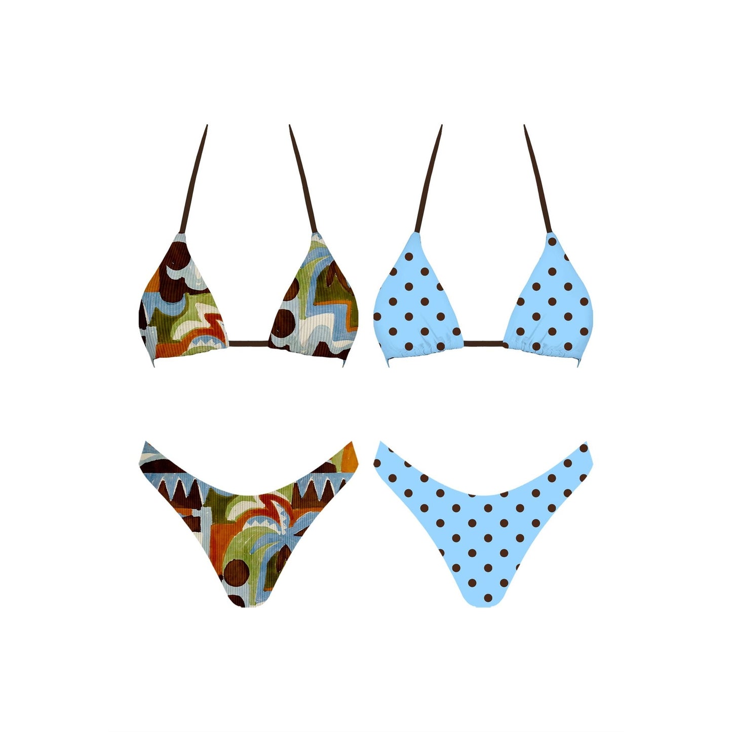 Bali Dots Reversible Bikini Set