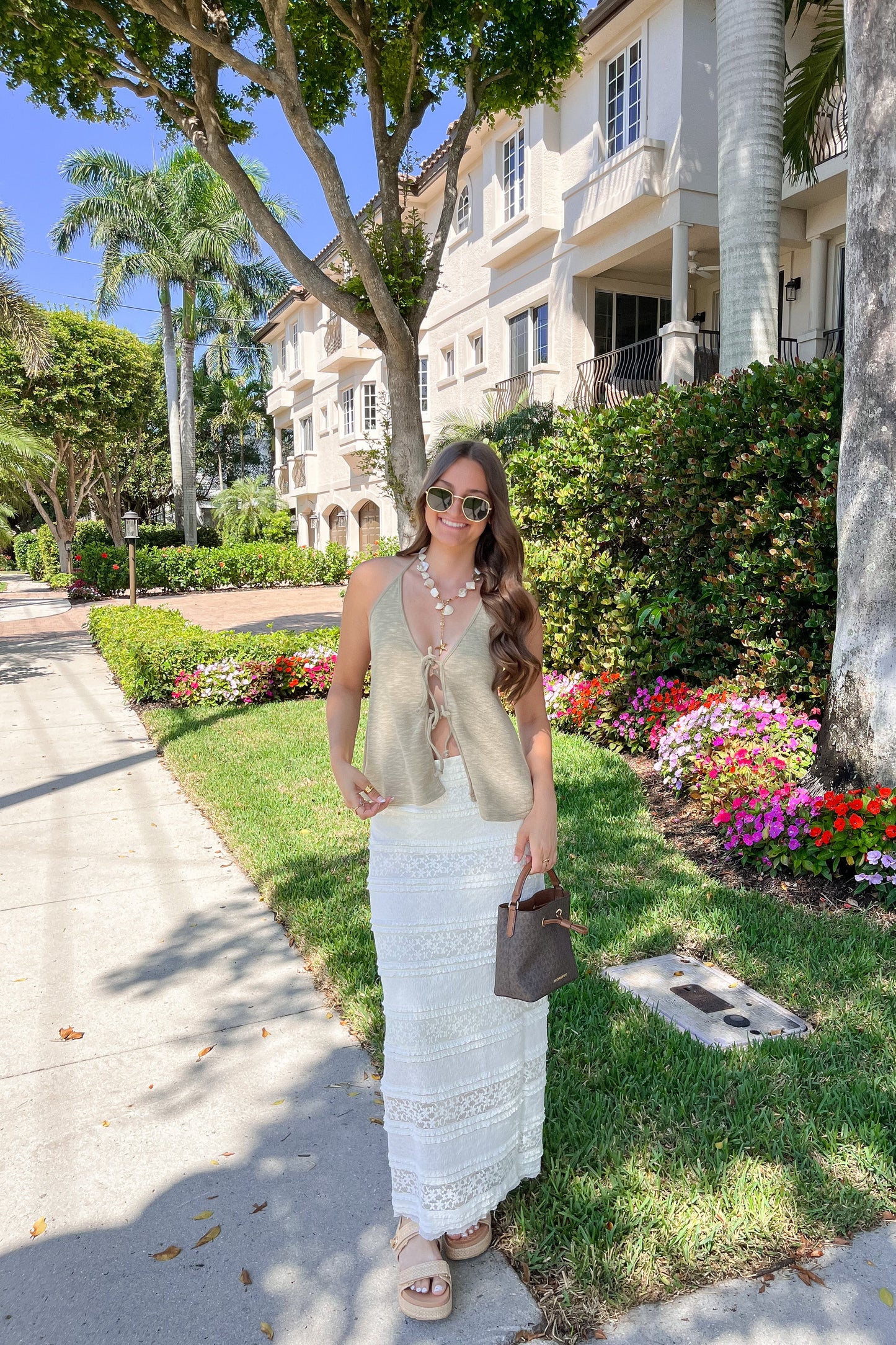 Harbor Lace Midi Skirt