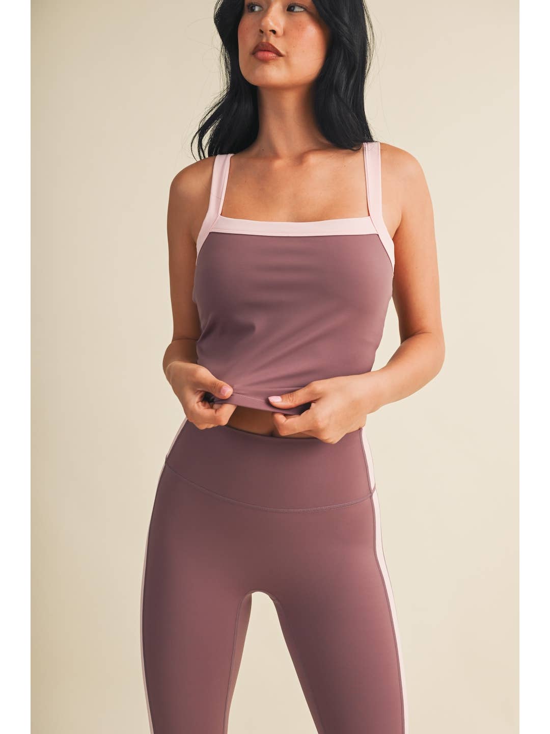 *PREORDER 10/30* Mauve/Pink Active Flare Pant Set