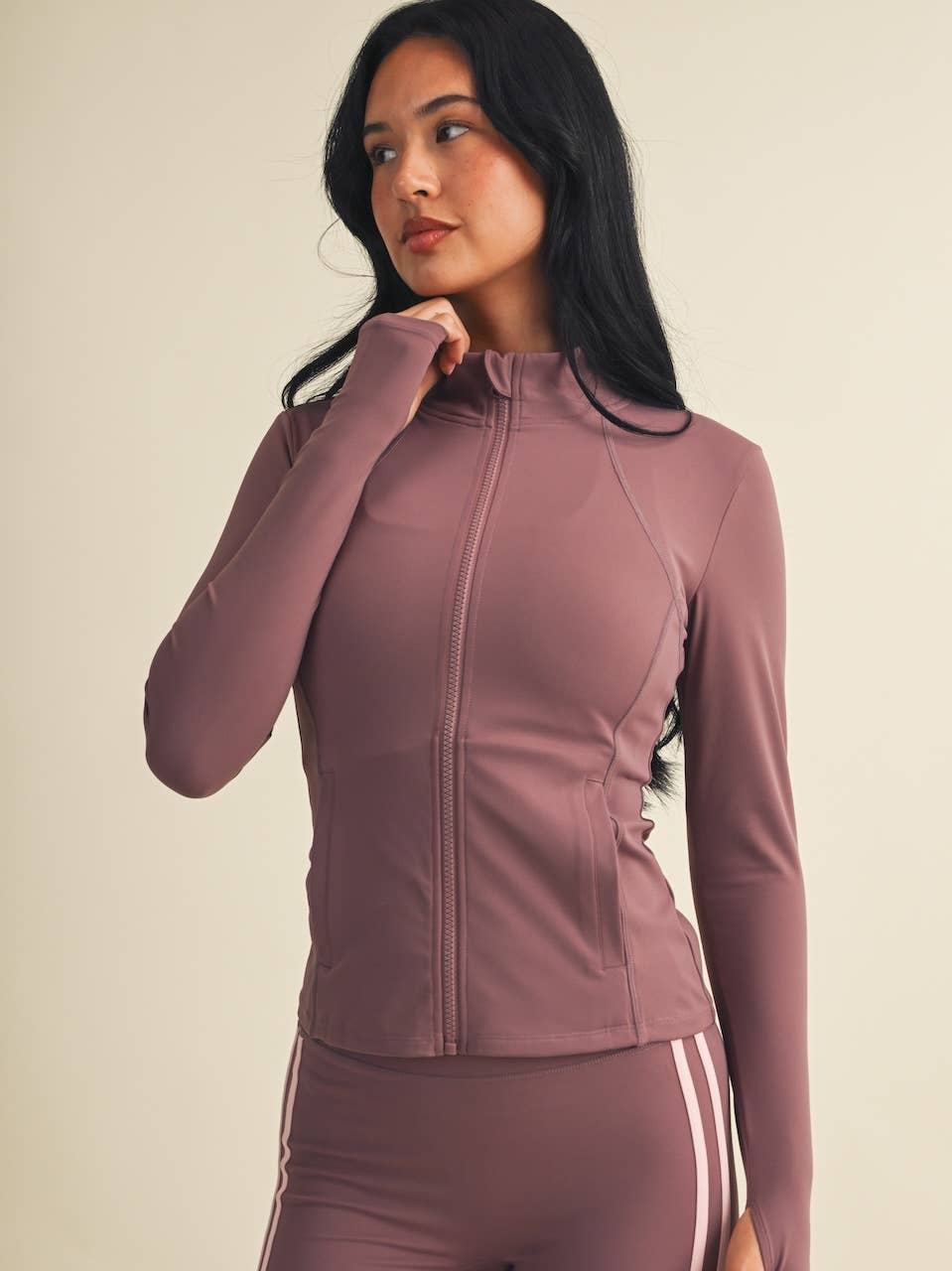 Mauve Active Zip Up