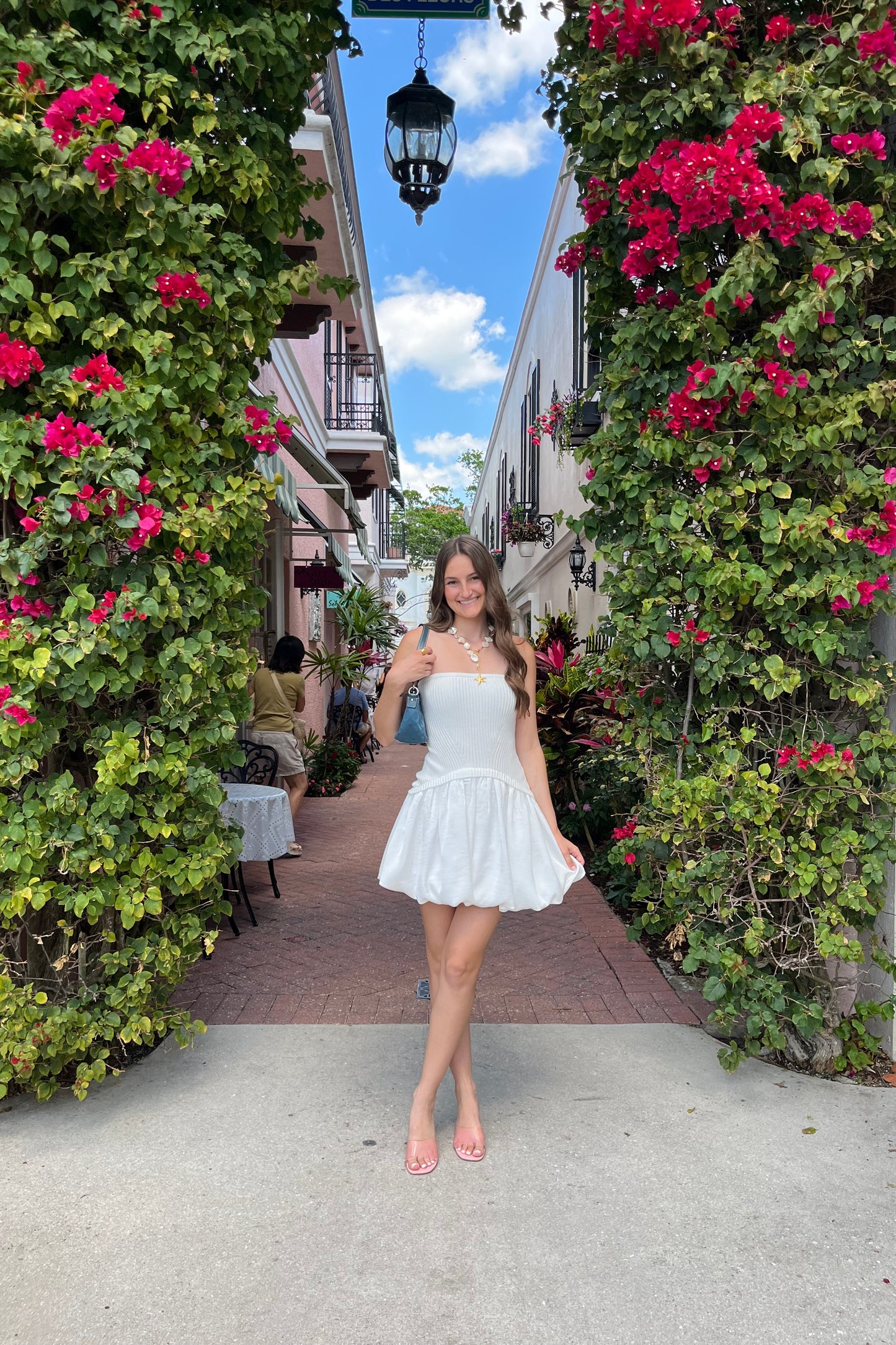 Seaside Satin Bubble Dress