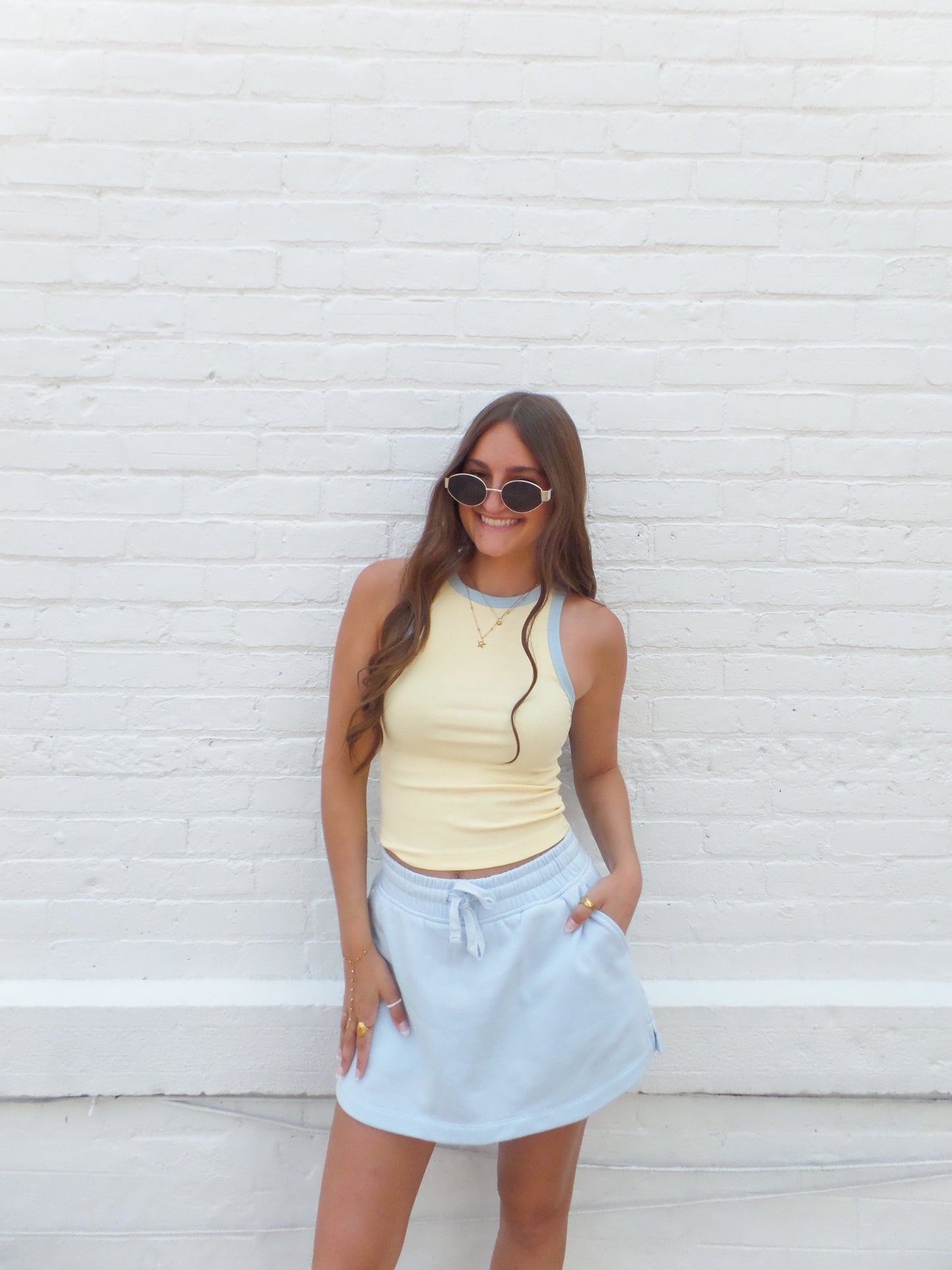 Sunny Skies Ribbed Tank