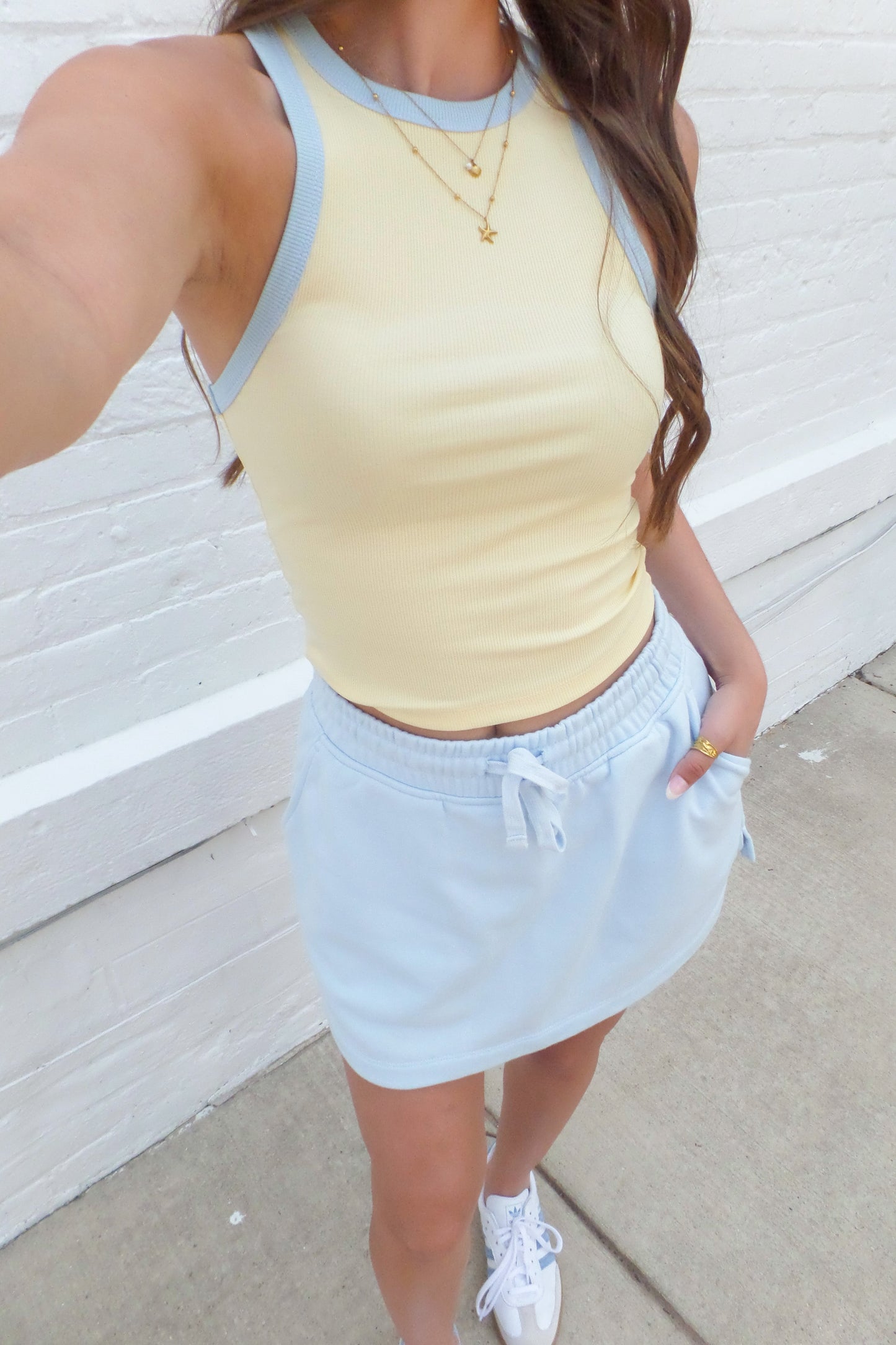 Sunny Skies Ribbed Tank