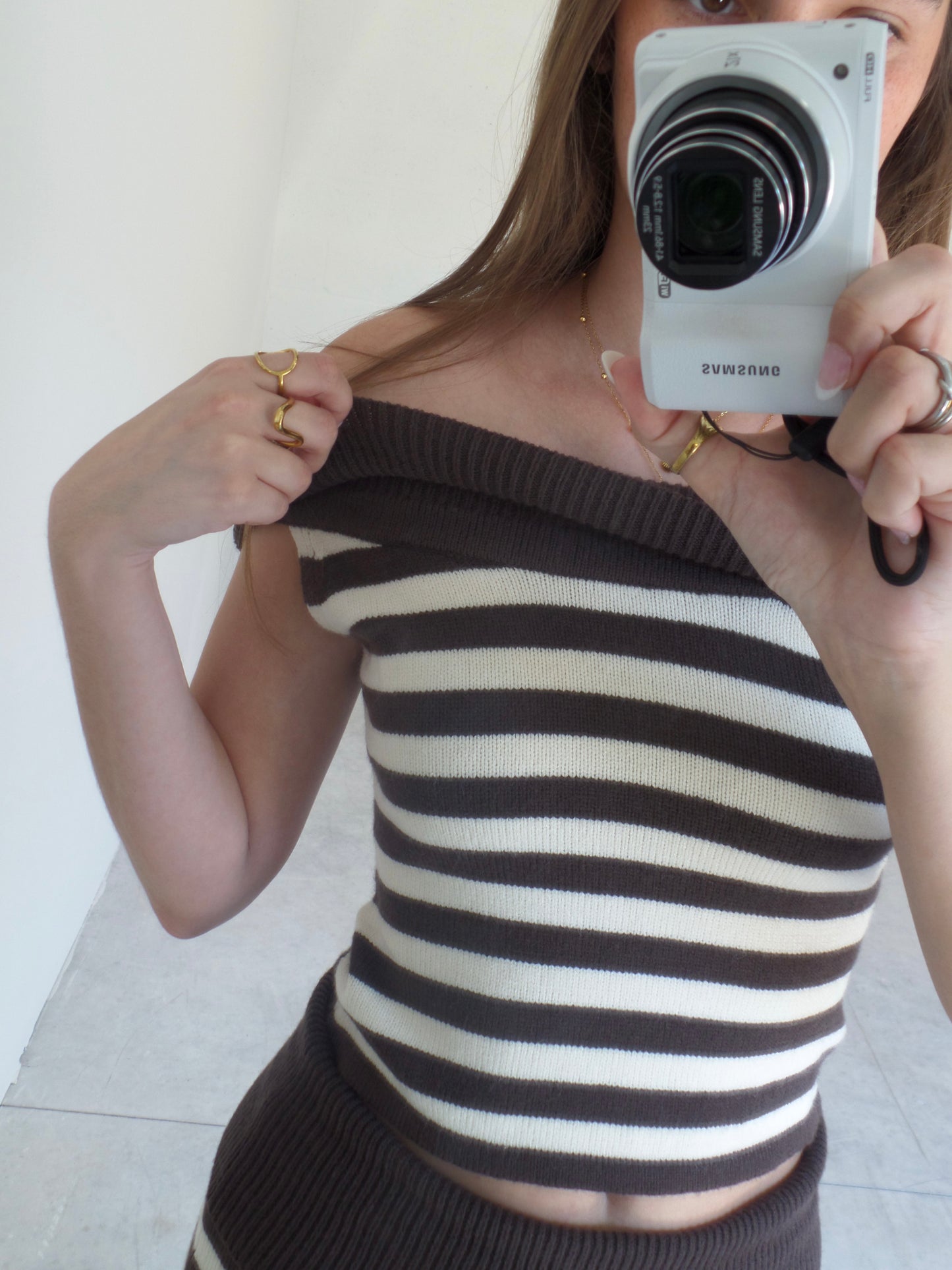 Tiramisu Stipe Knit Set