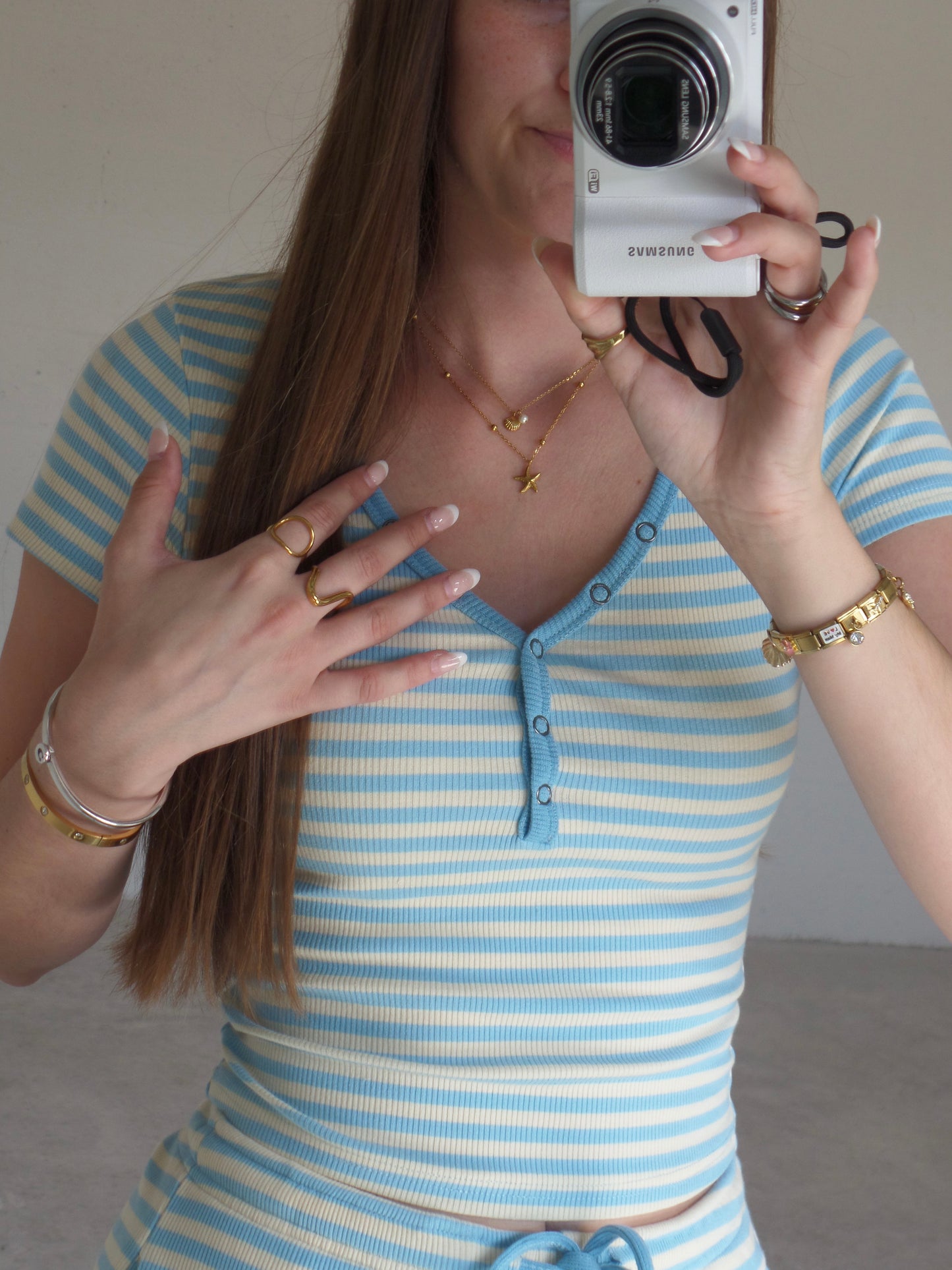 Ocean Cloud Stripe Set
