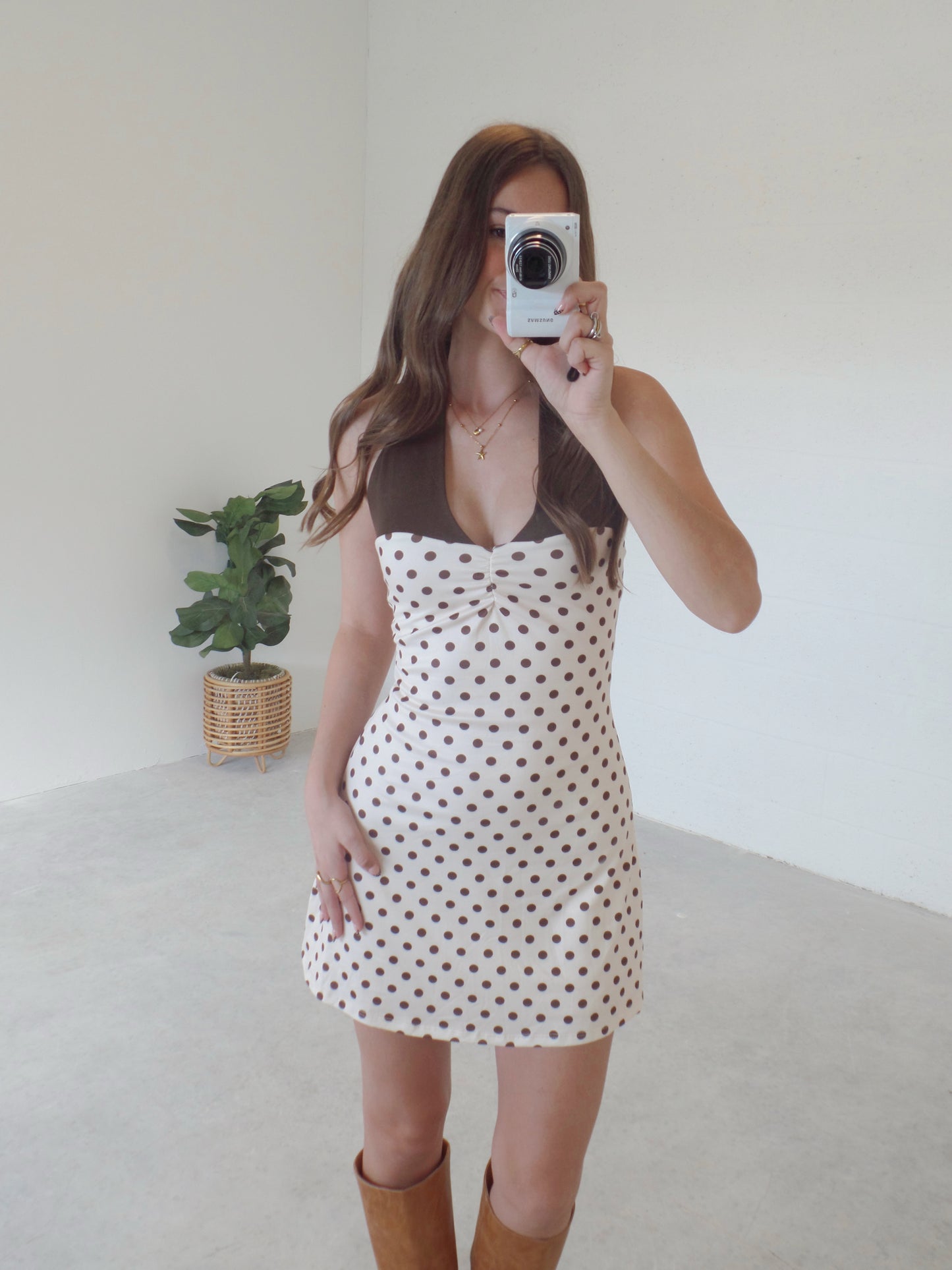 Coco Dots Halter Dress