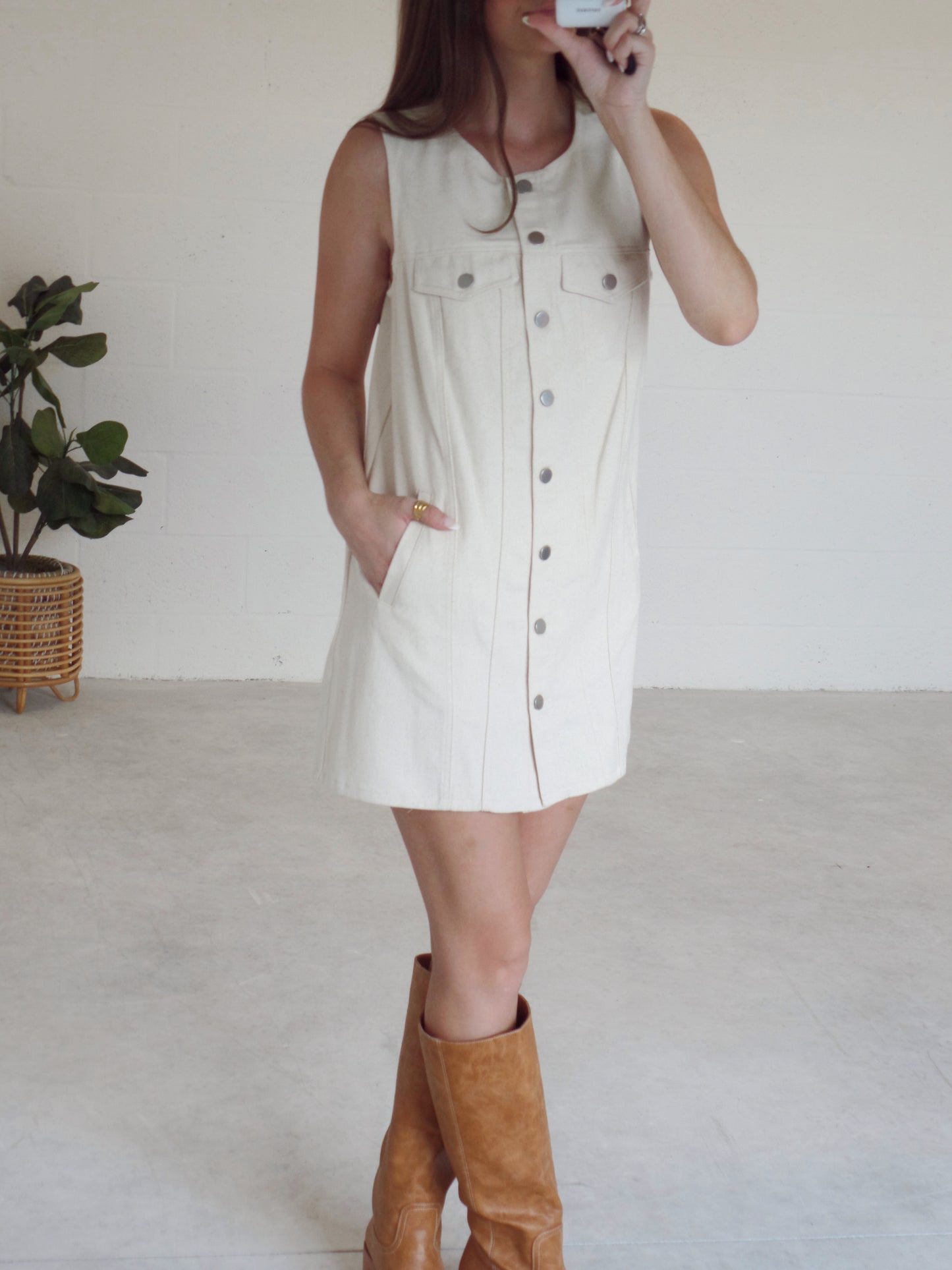 Crisp Air Denim Dress