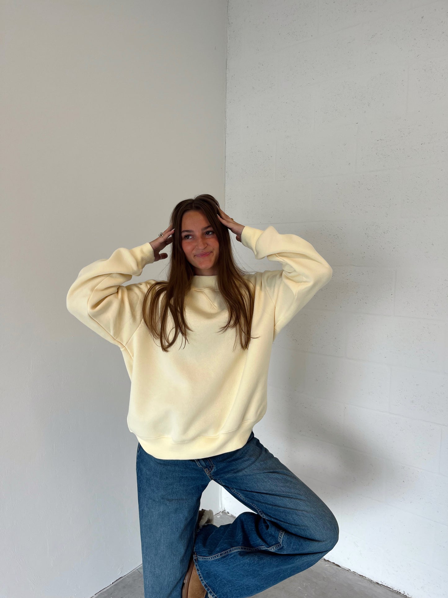 The Perfect Butter Yellow Mockneck RESTOCK