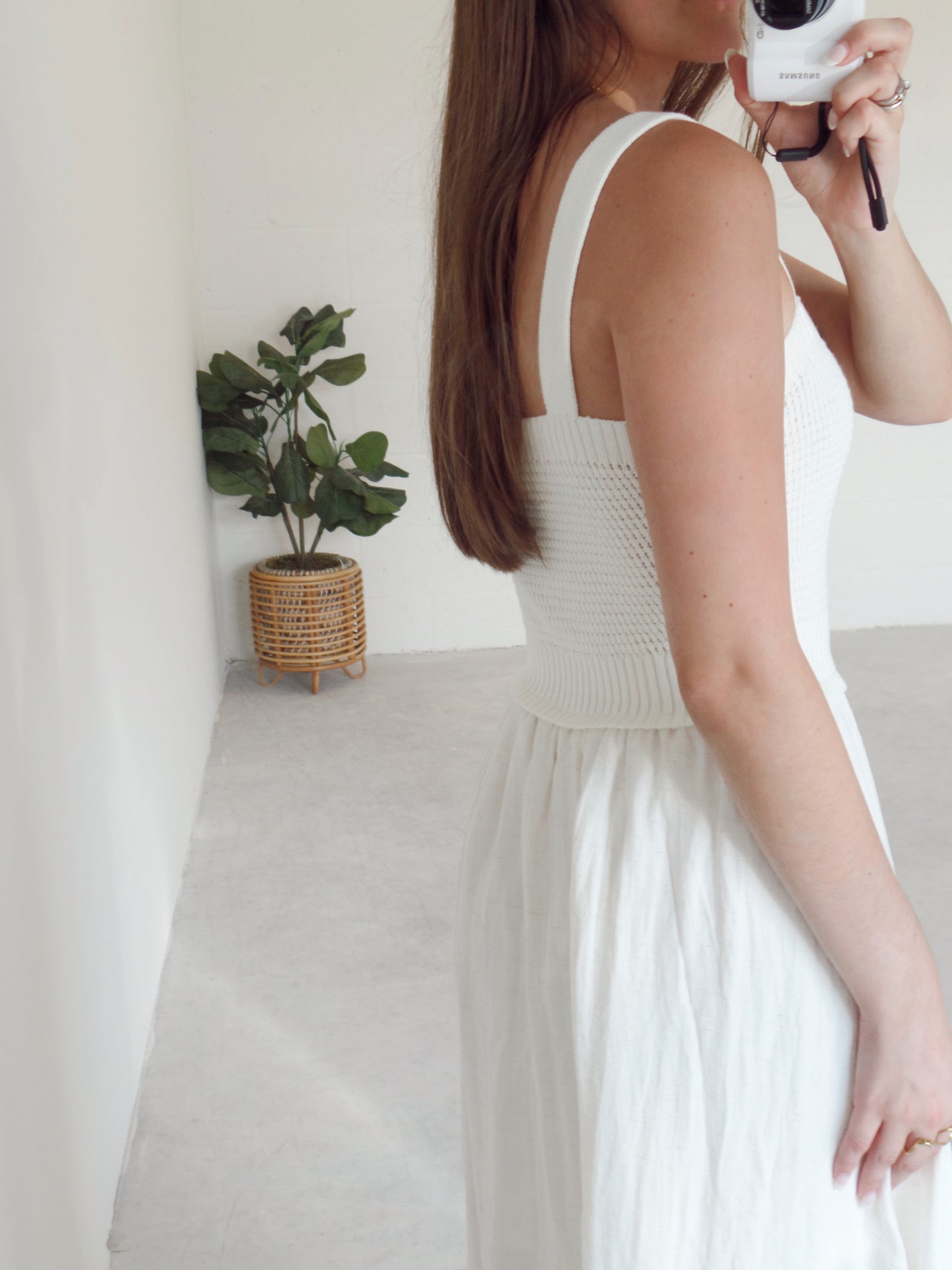 Harvest Ivory Midi Dress