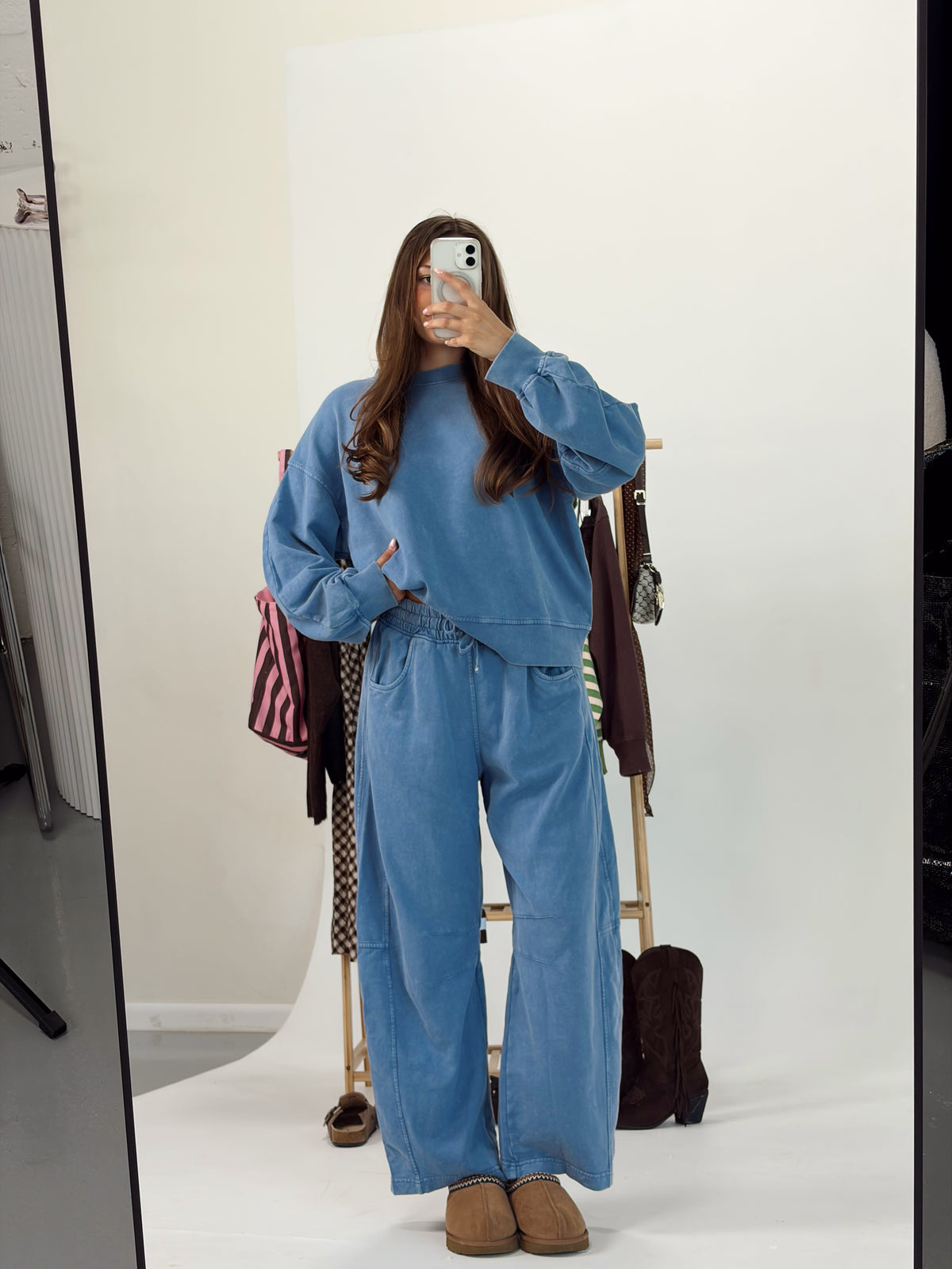 Blue Barrel Cotton Set