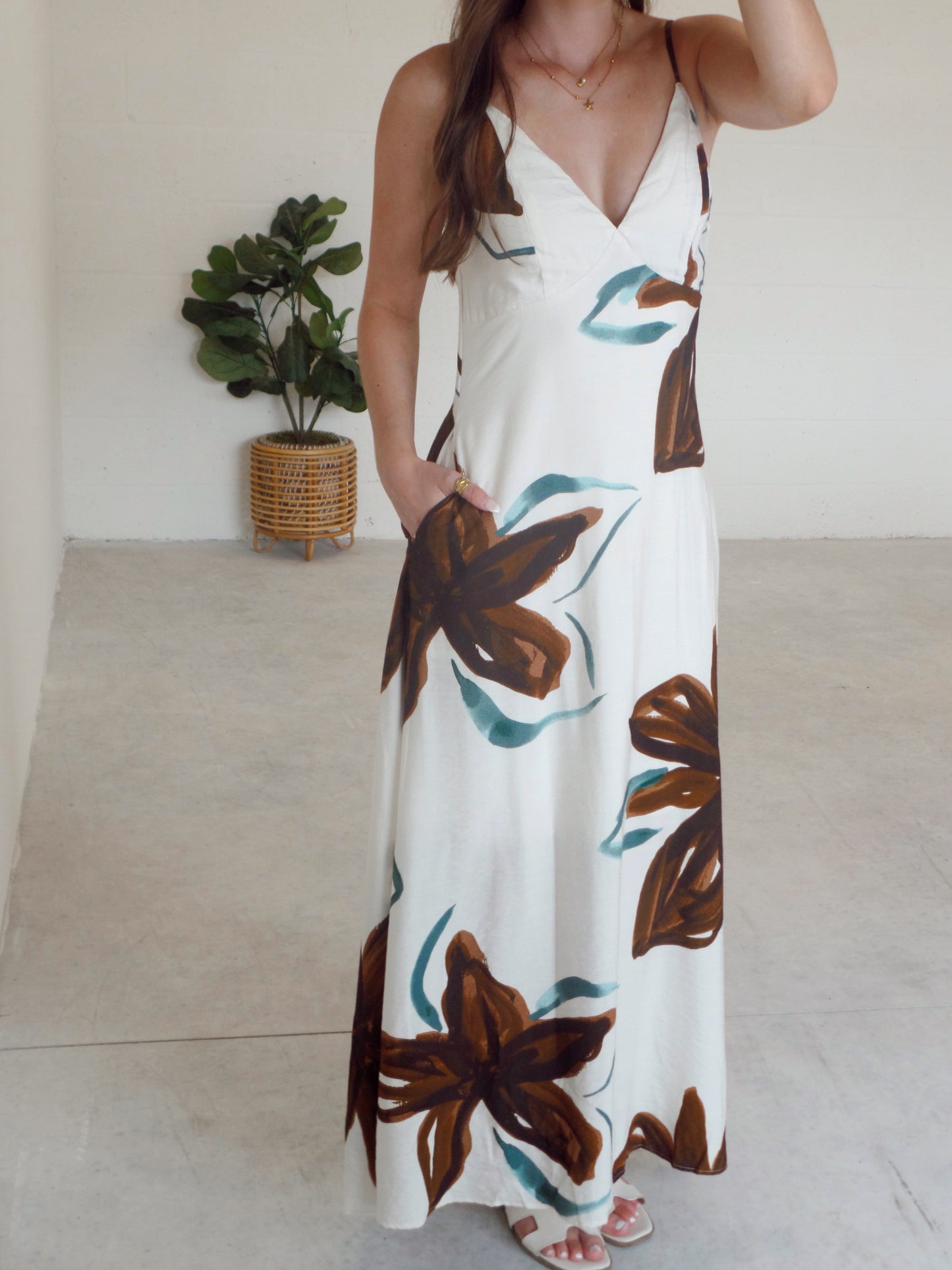 Fallen Petals Maxi Dress