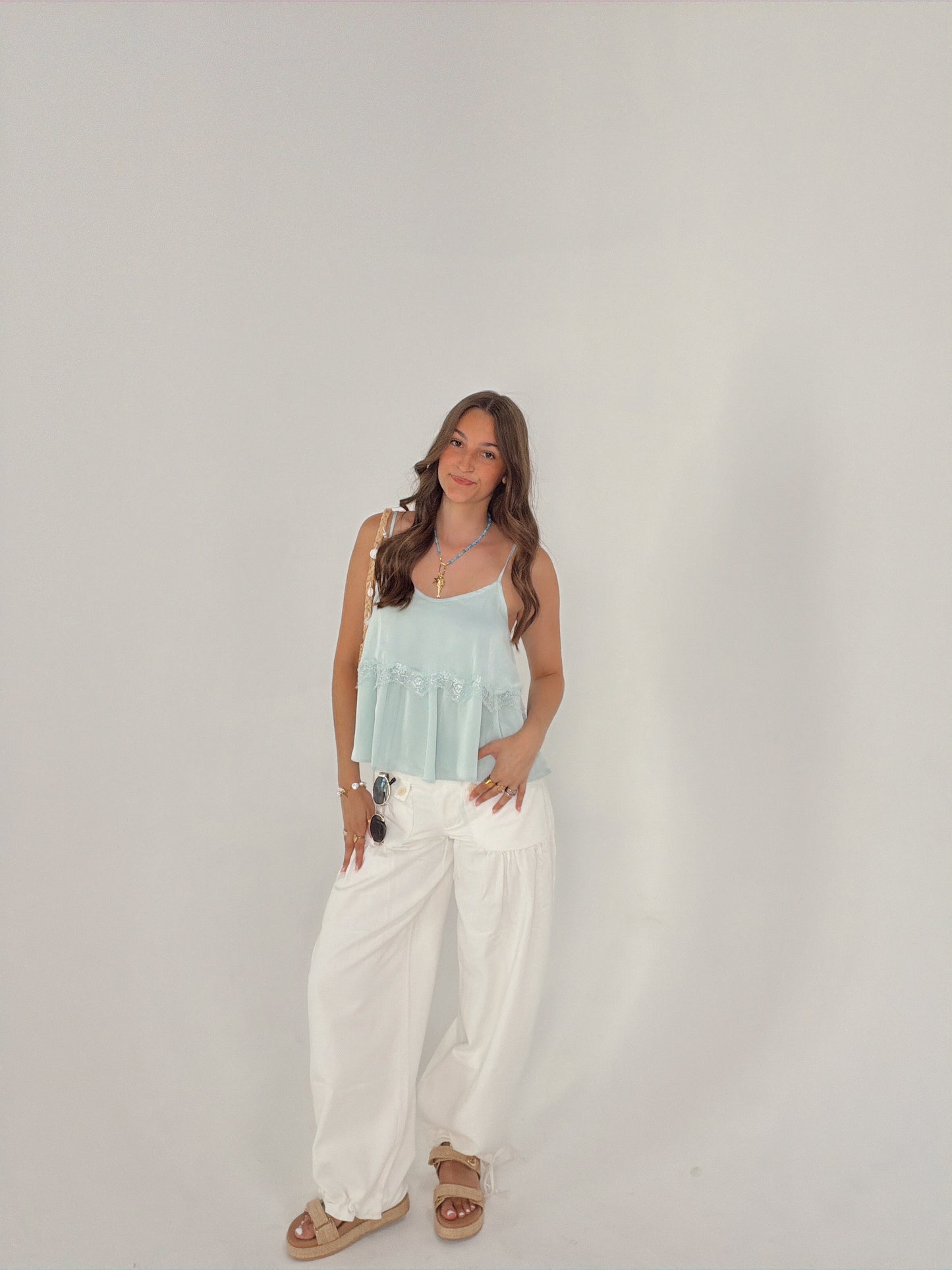 *BROWN* Sea Salt Cotton Pant