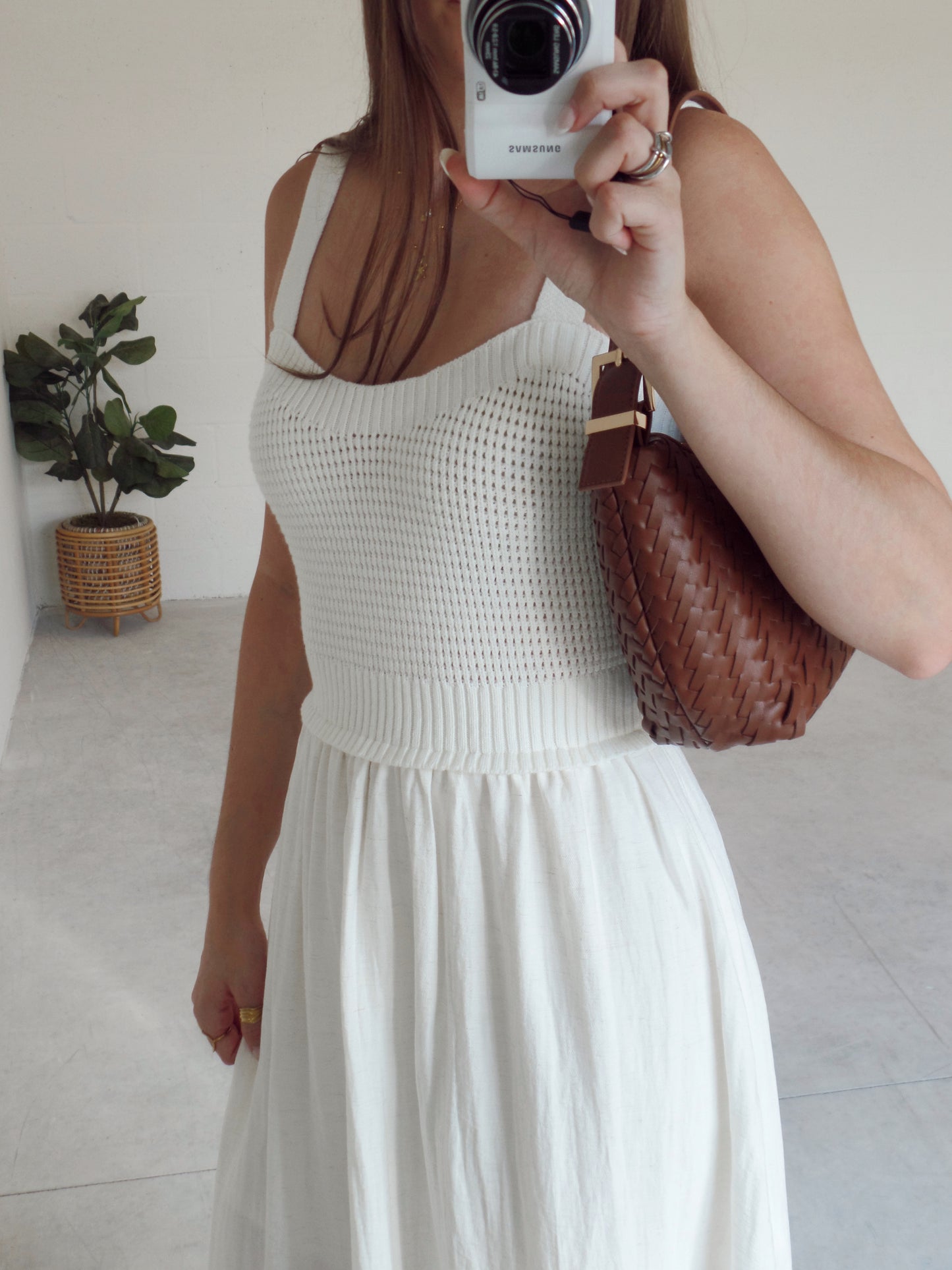 Harvest Ivory Midi Dress