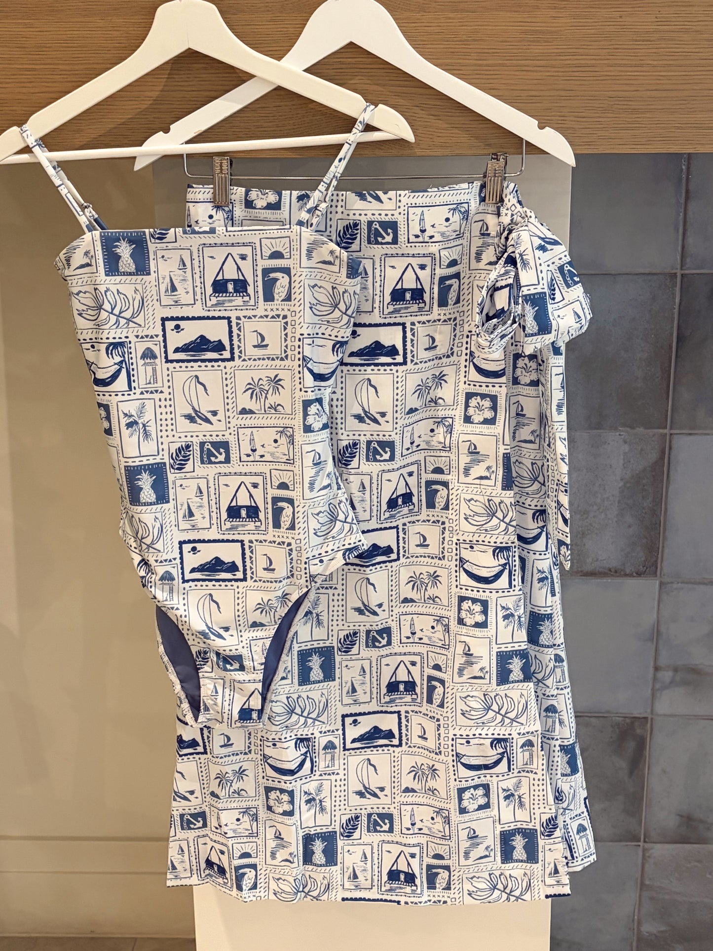 Postcard Wrap Skirt