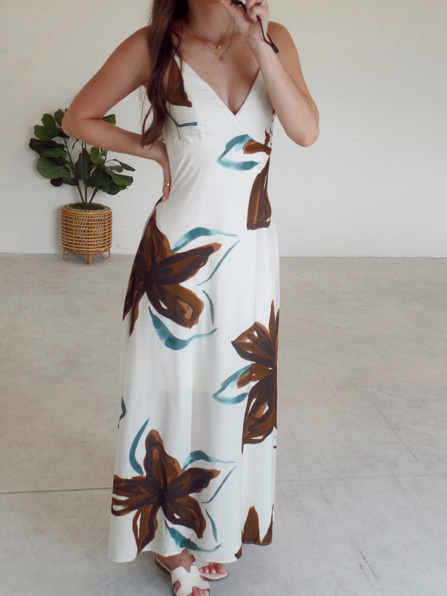 Fallen Petals Maxi Dress