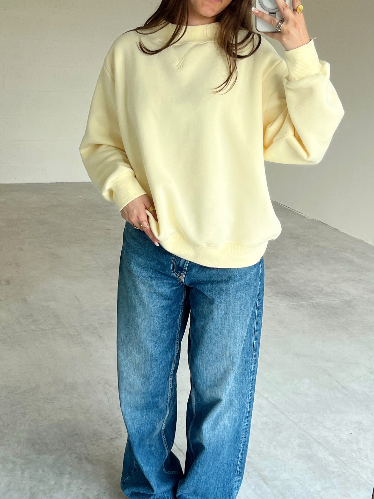 The Perfect Butter Yellow Mockneck RESTOCK