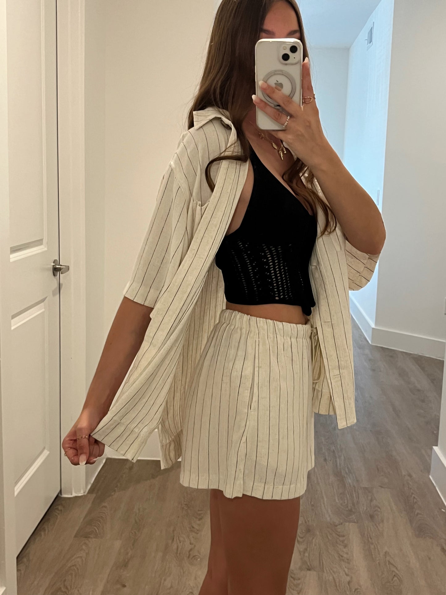 Resort Linen Stripe Set