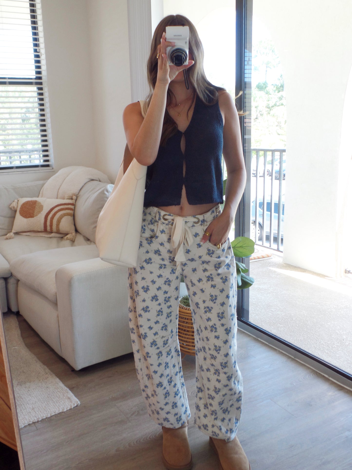 *PRE-ORDER* Barrel Me Floral Denim Pant