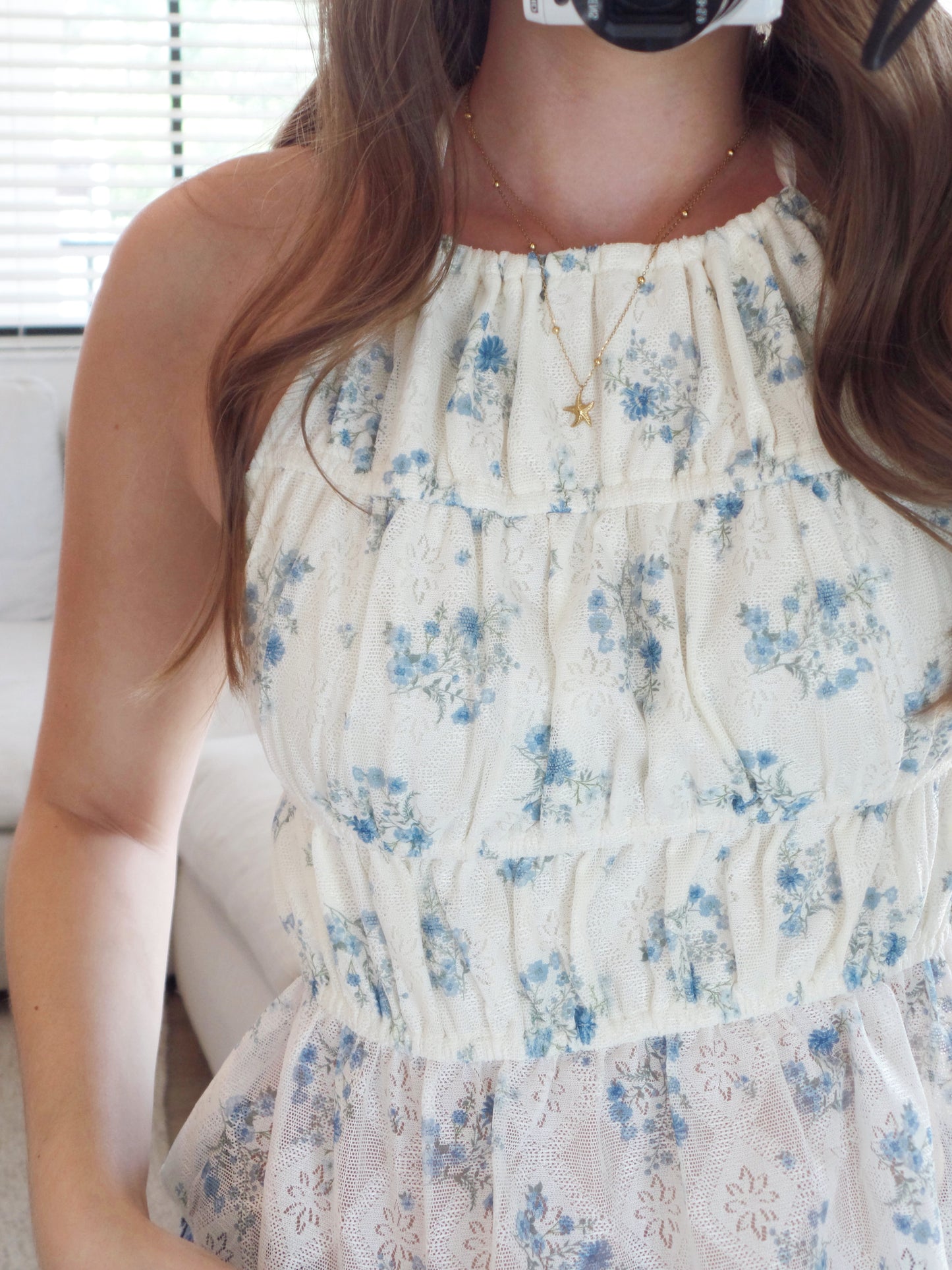 August Air Lace Halter Top