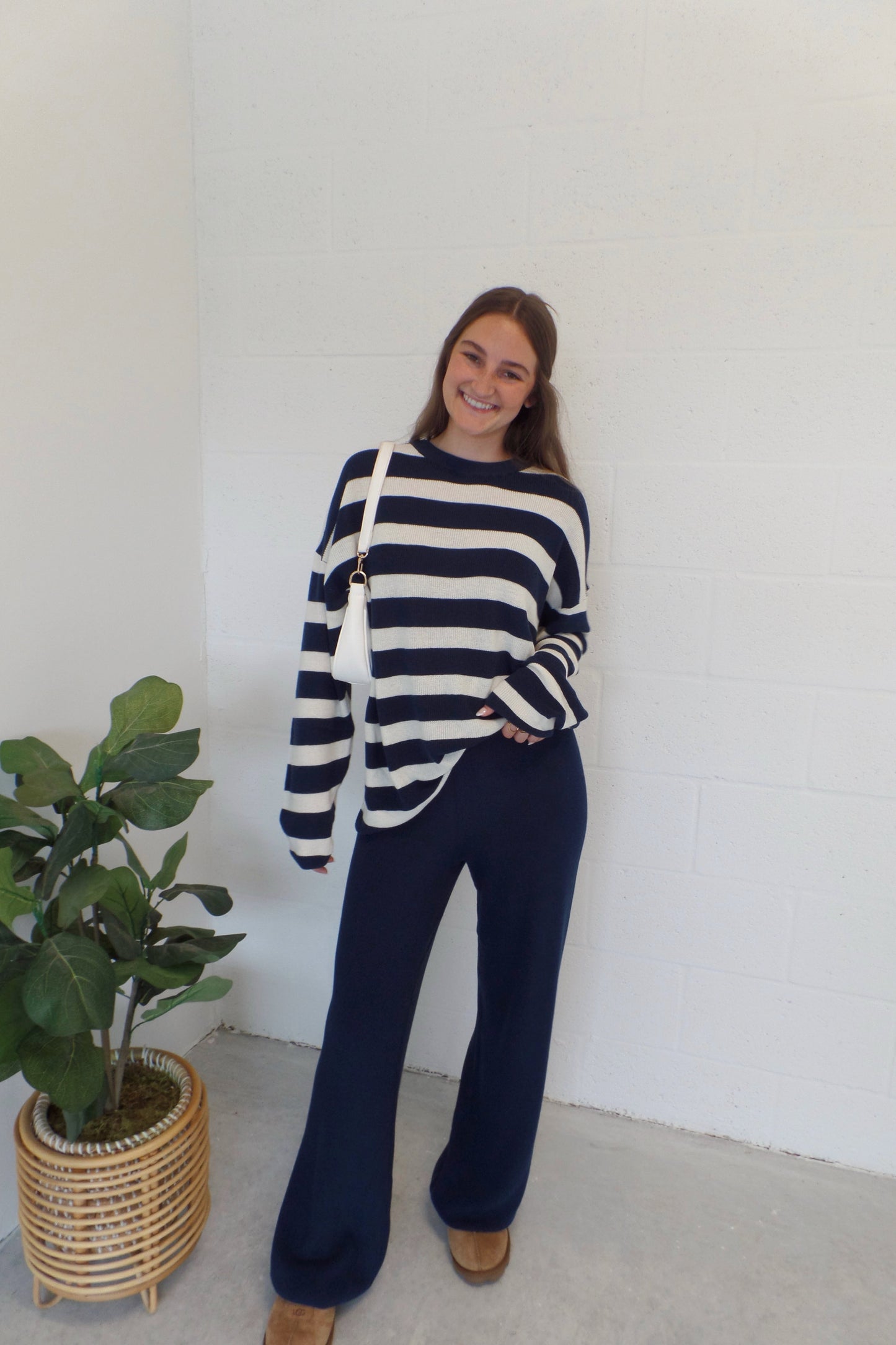 Fall Evenings Knit Stripe Set
