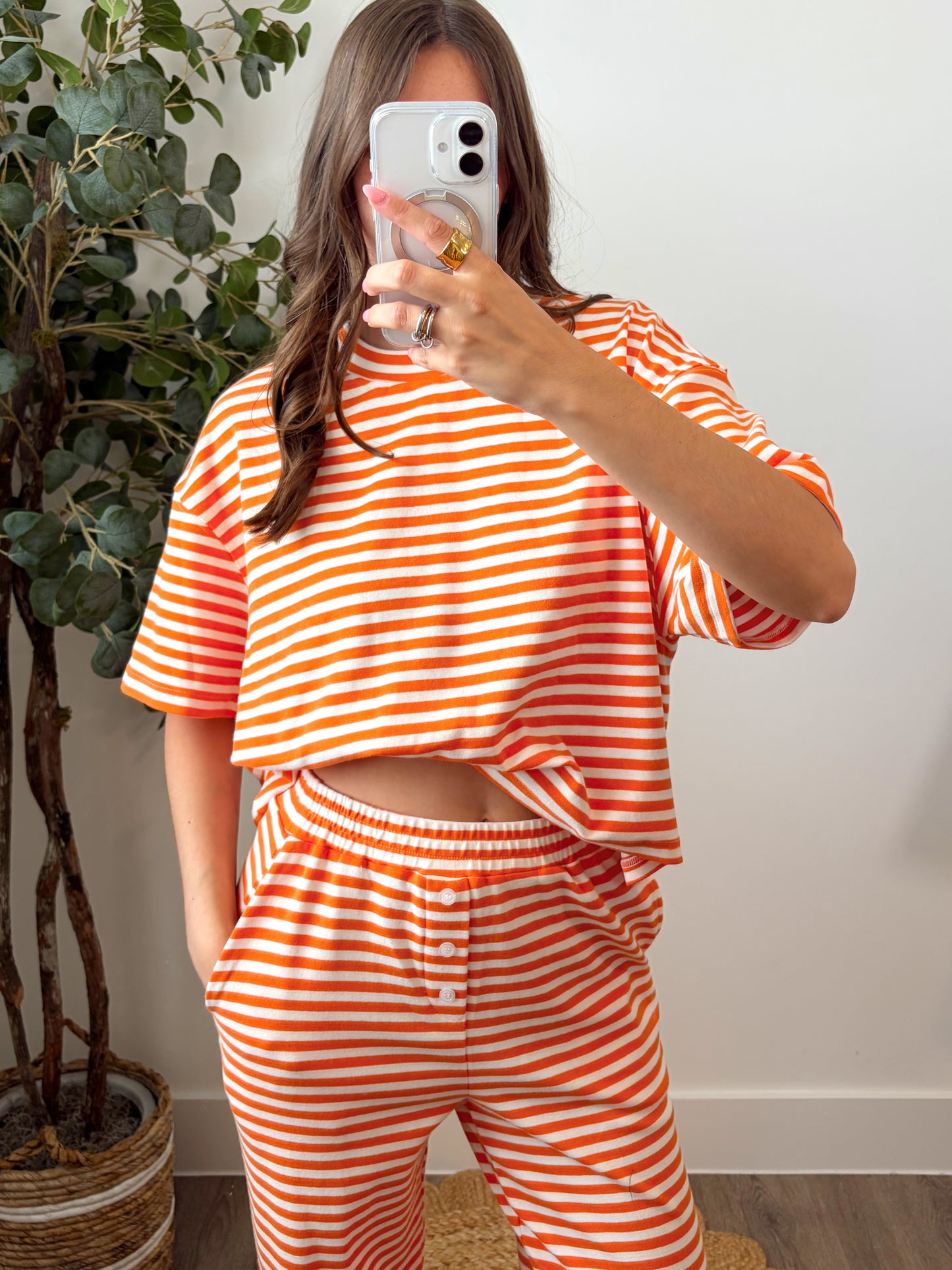 Orangesicle Stipe Tee