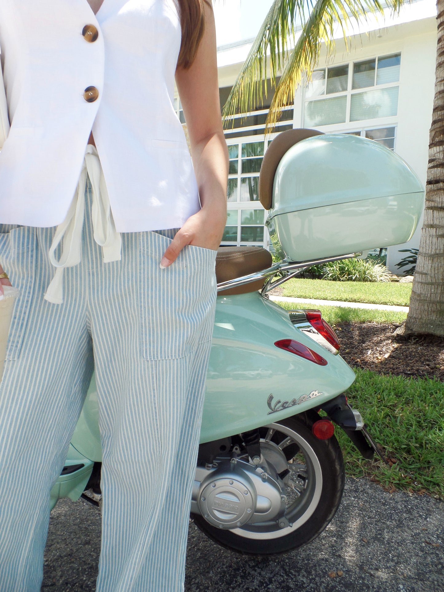 Weekend Stroll Stripe Denim Pant