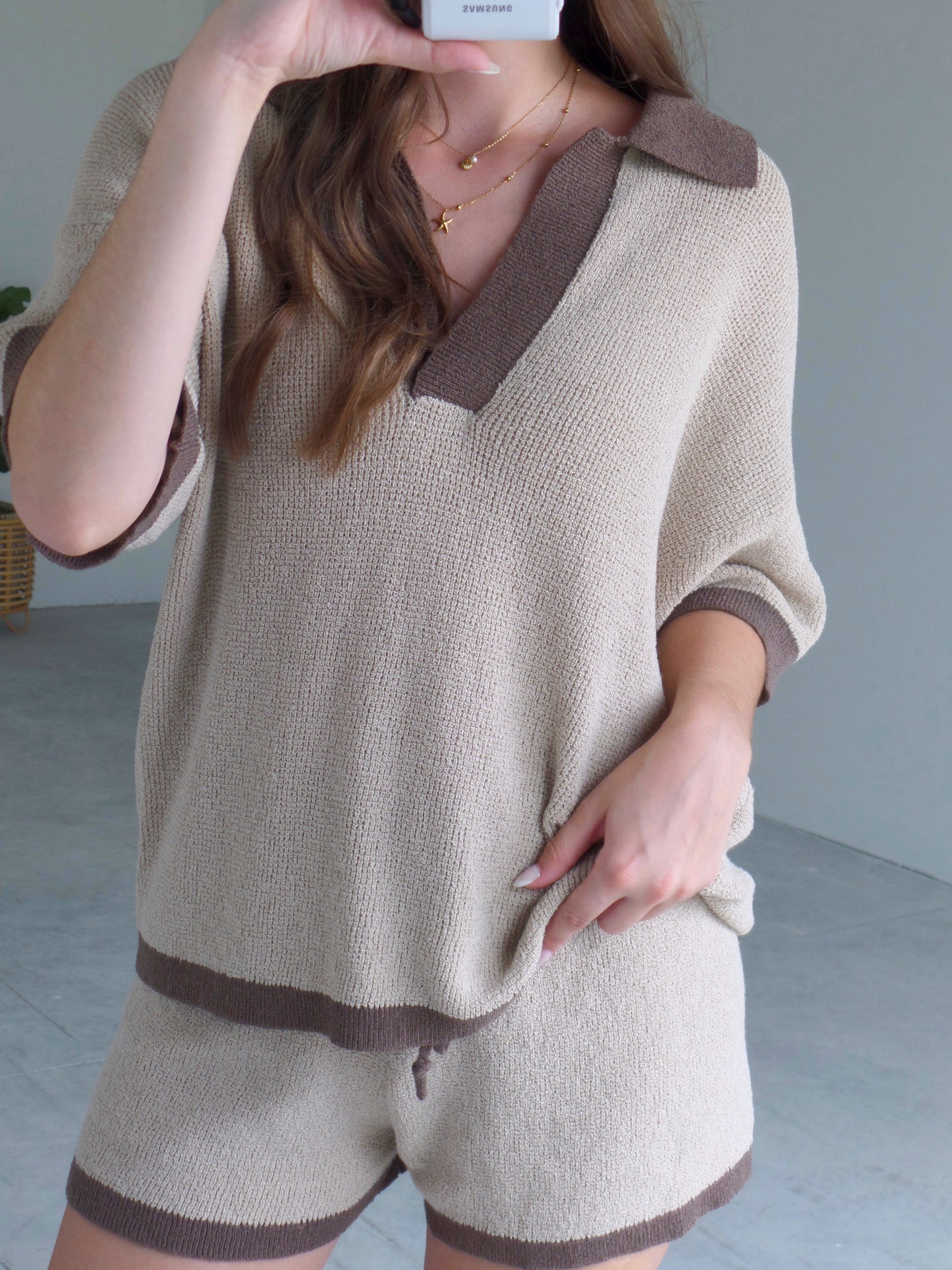 Sweet Caramel Knit Set