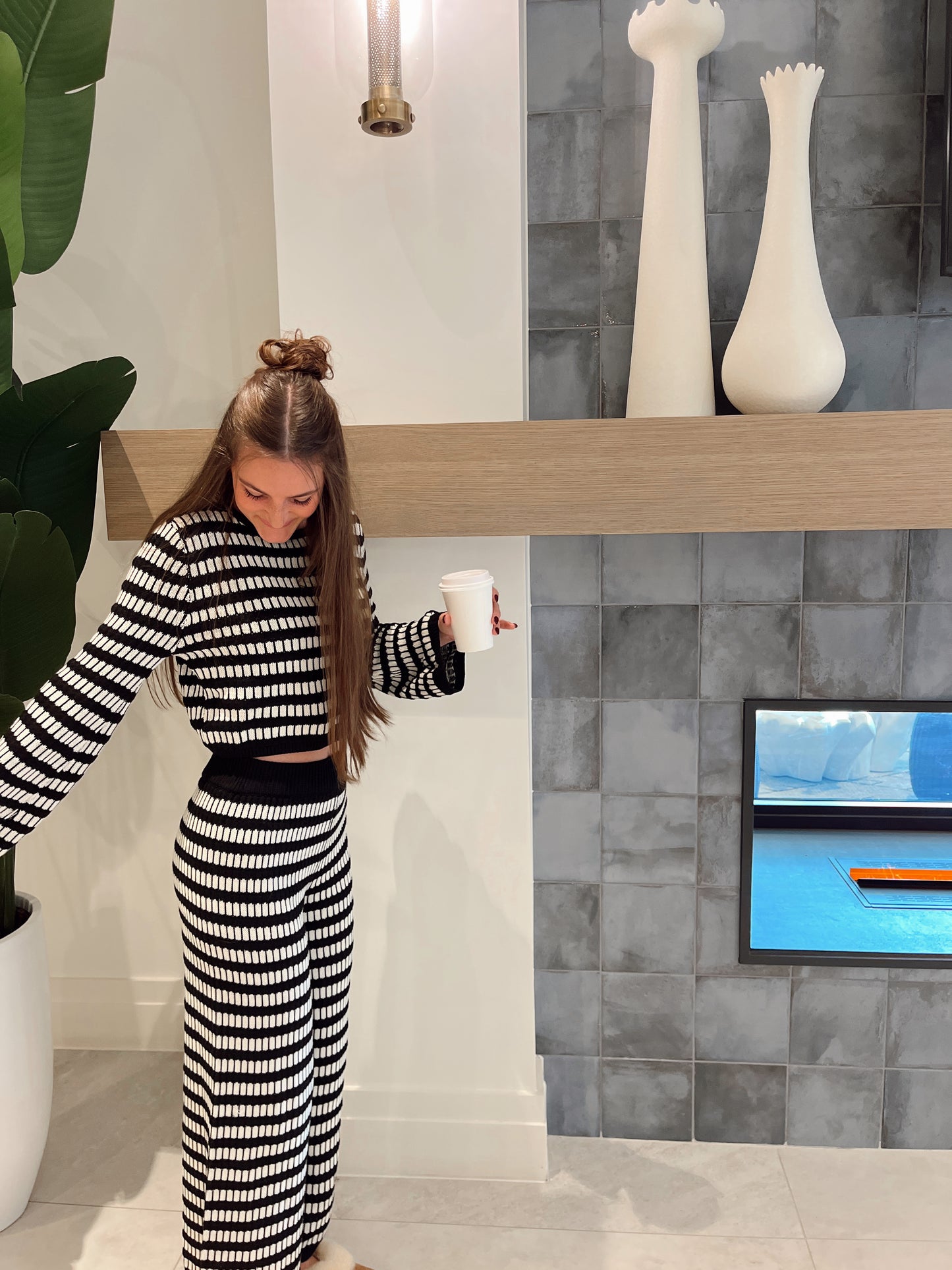 Cozy girl Stripe Set