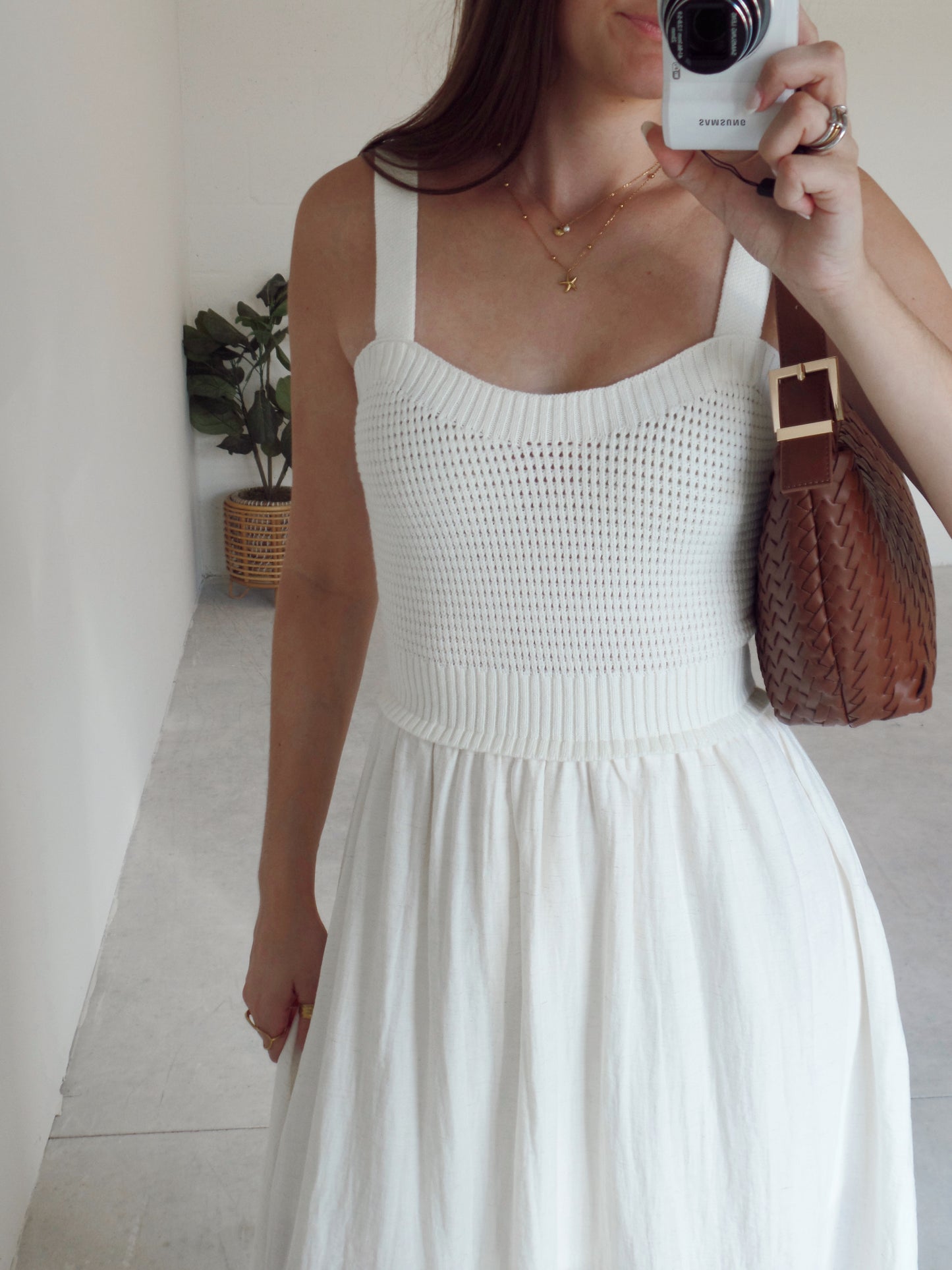 Harvest Ivory Midi Dress